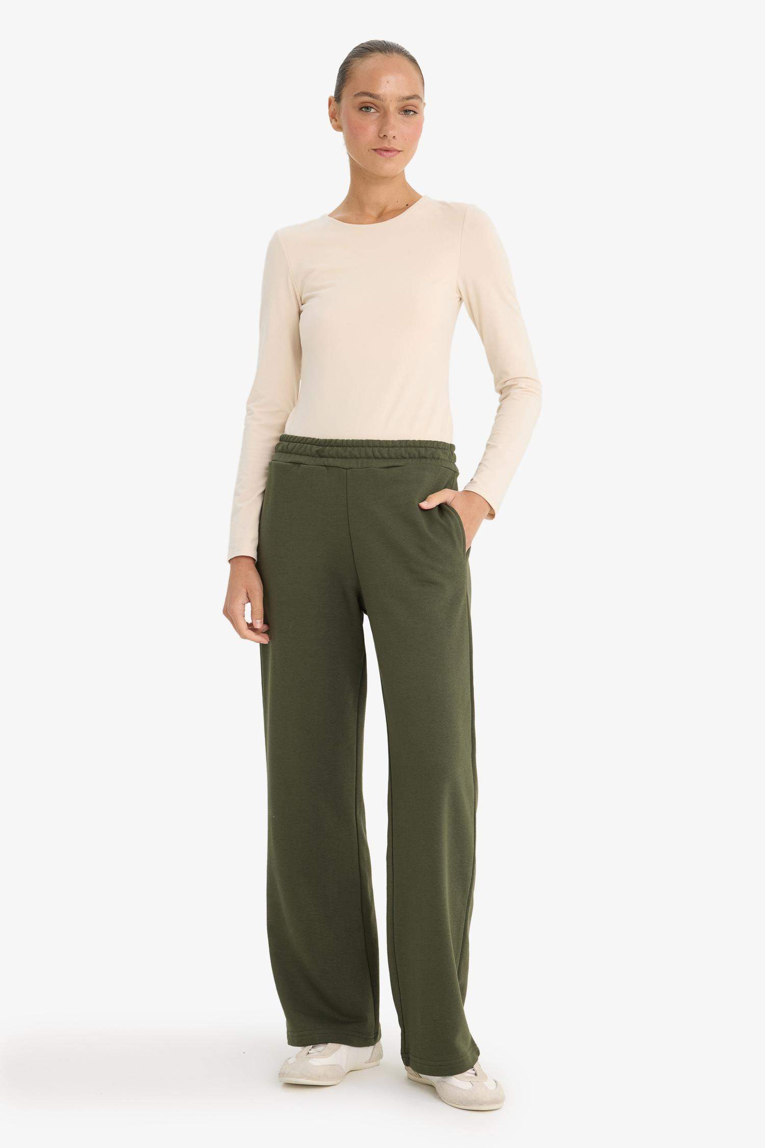 Straight Fit Basic Trousers