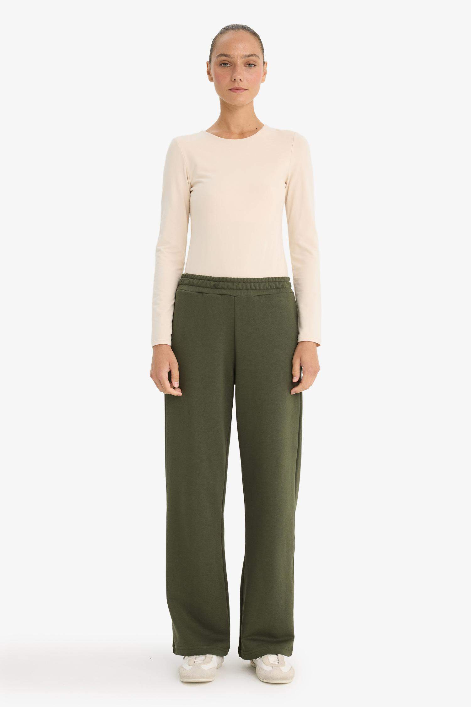 Straight Fit Basic Trousers