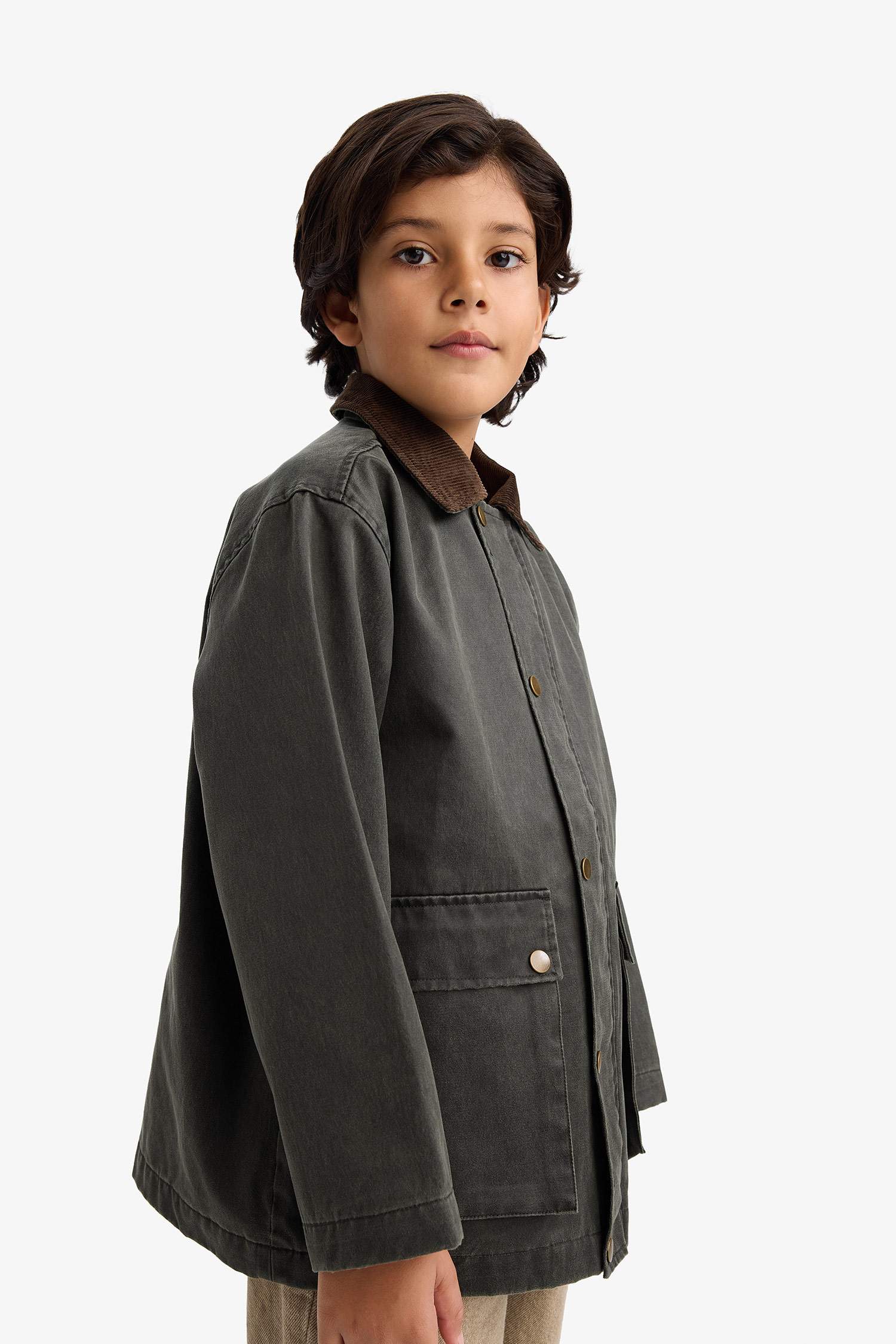 Erkek Çocuk Su İtici Polo Yaka Mont