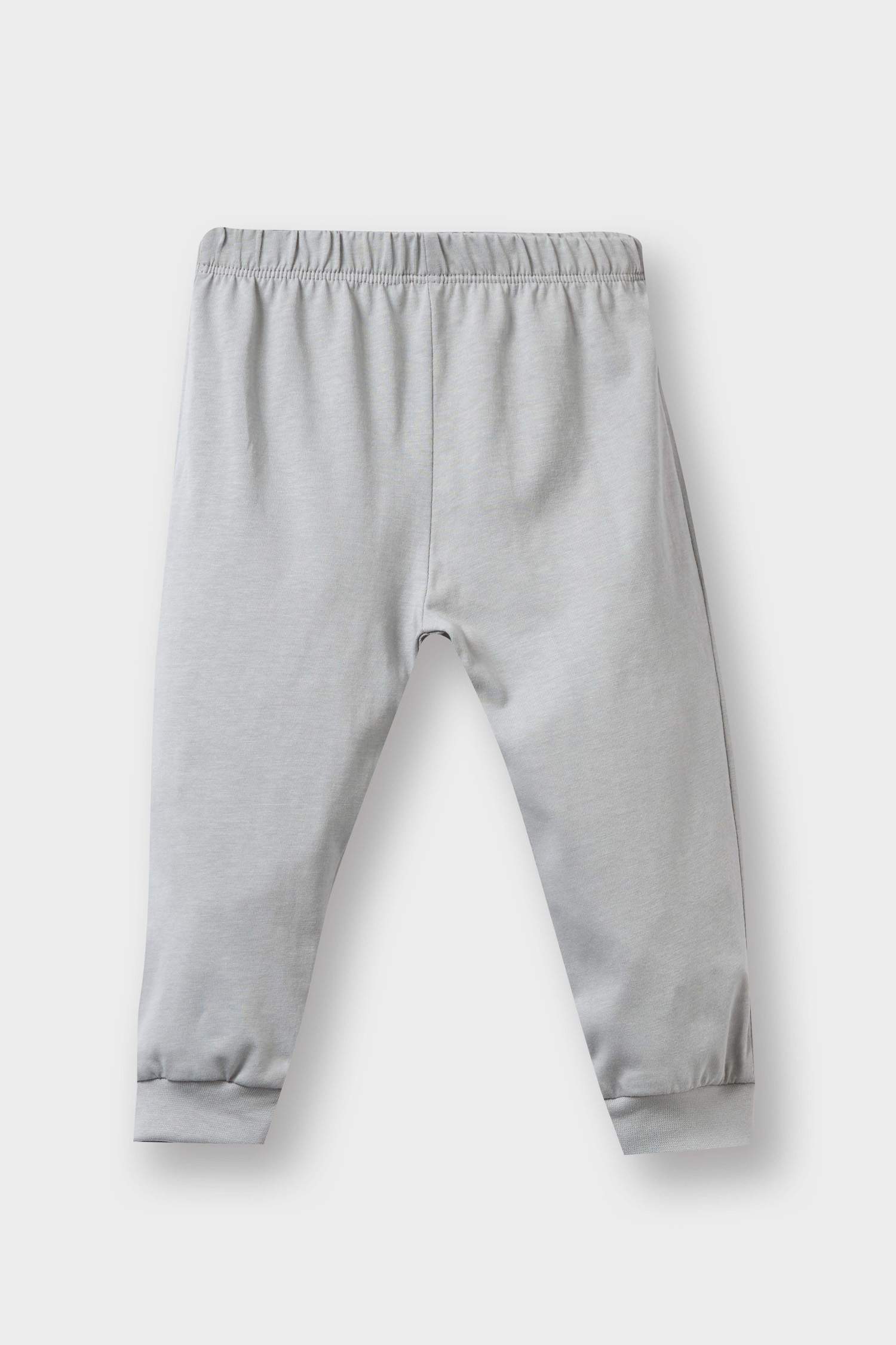 Erkek Bebek 4'lü Pijama Takımı Safari Baskılı Uzun Kollu Penye Üst Uzun Alt