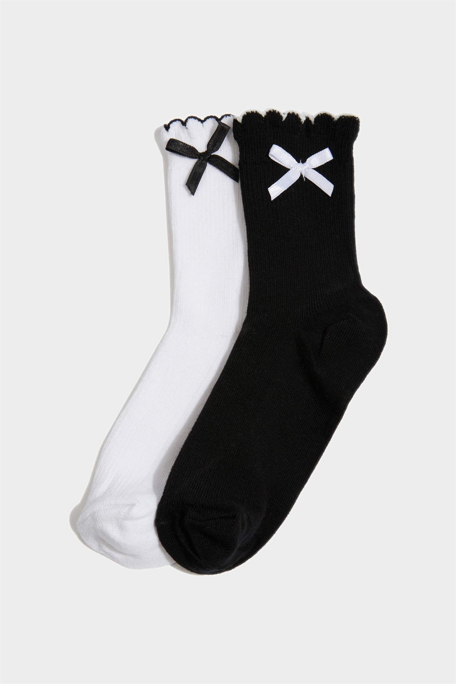 Girl 2 Piece Cotton Long Socks