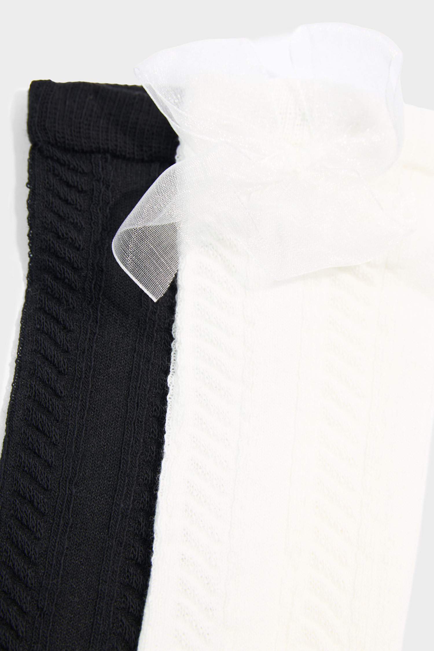 2'li Pamuklu Diz Altı Okul Çorabı Kız Çocuk