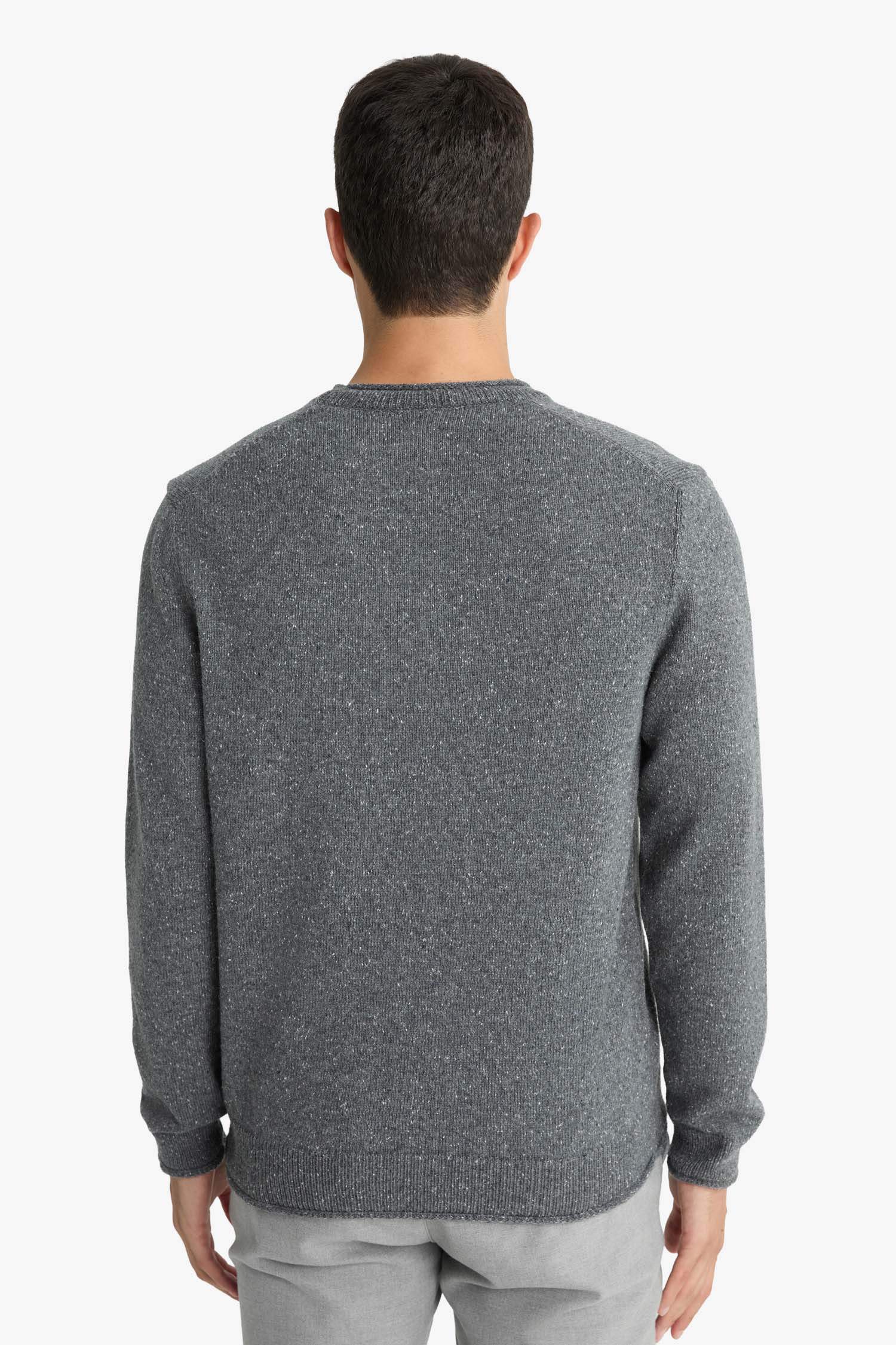 Standart Fit Bisiklet Yaka Triko Kazak