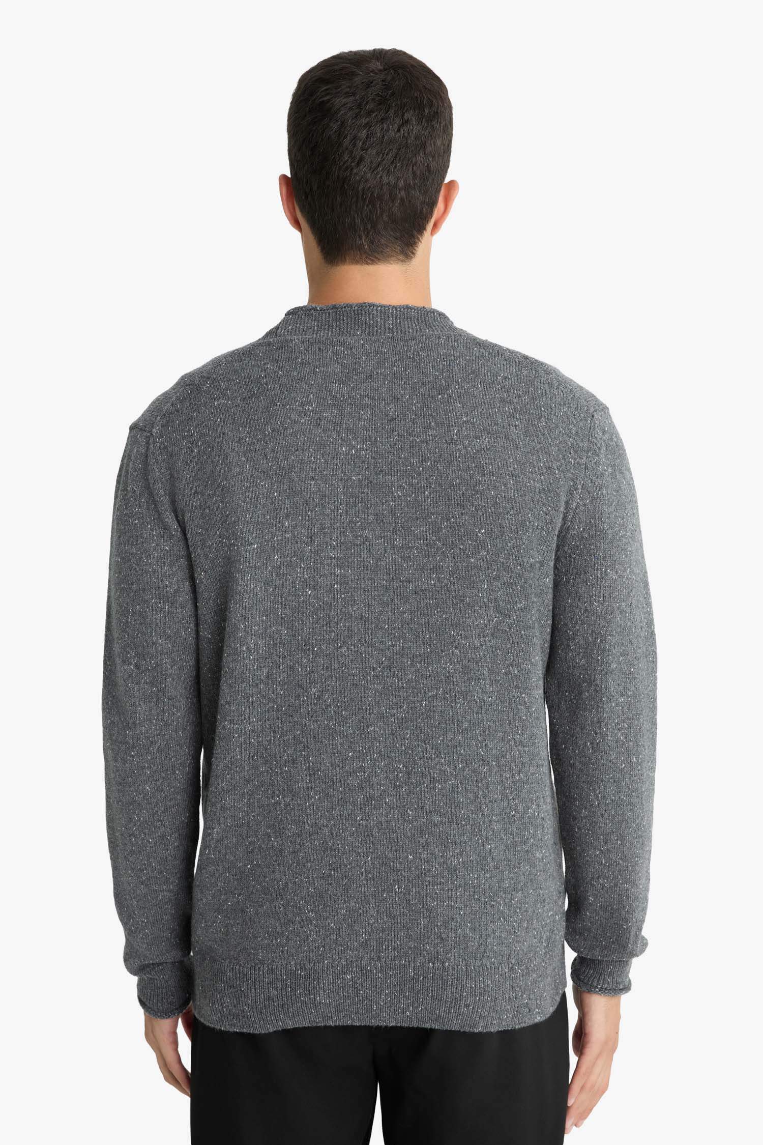 Relax Fit V Yaka Düğmeli Triko Hırka