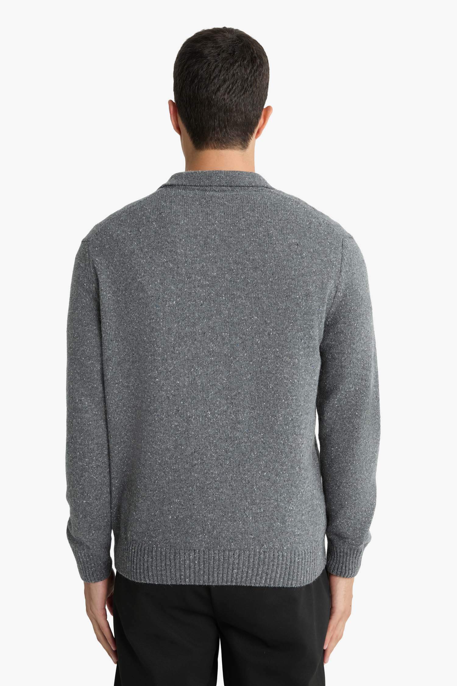 Standard Fit Polo Collar Knitwear Pullover