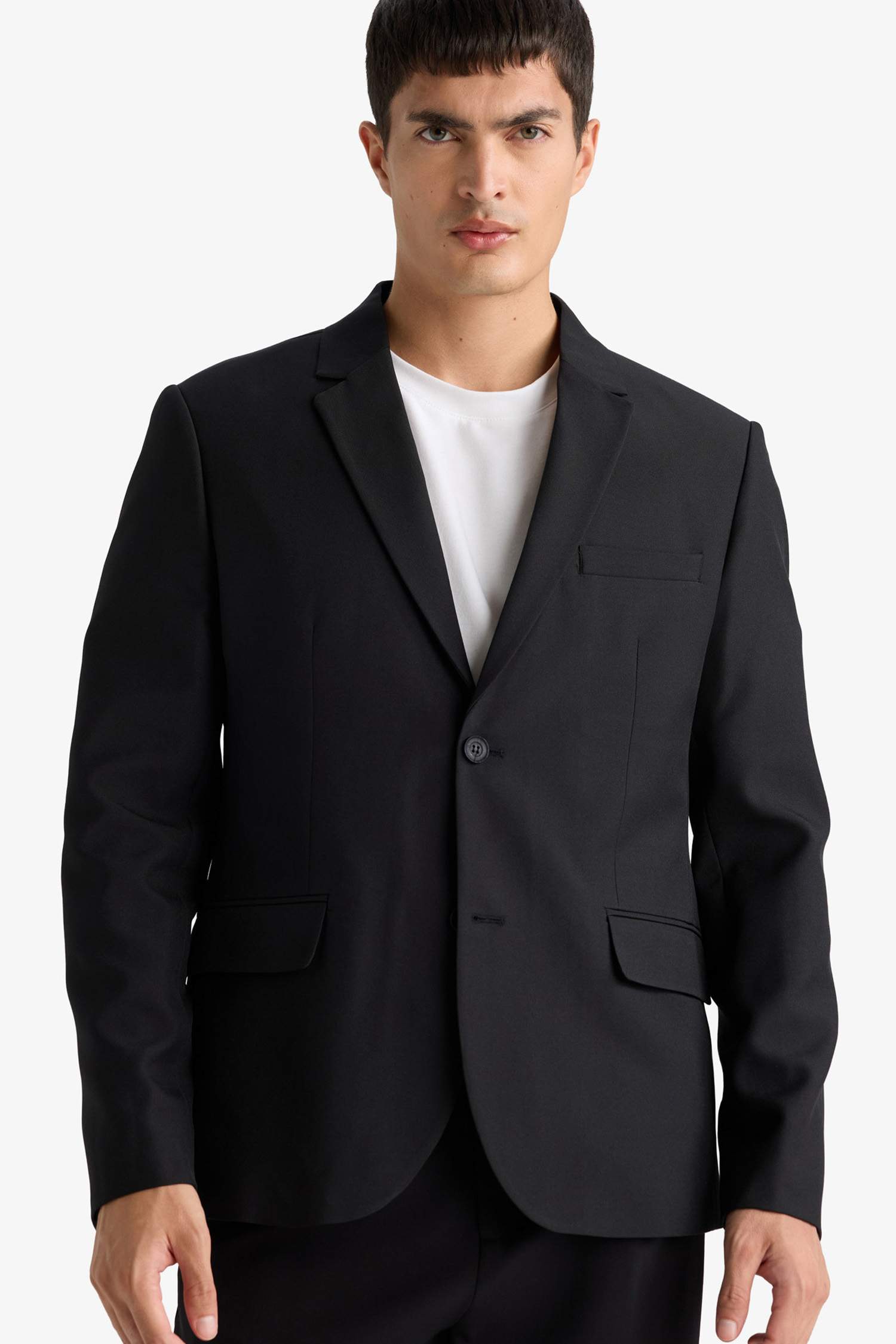 بليزر سليم فيت تويل بأزرار