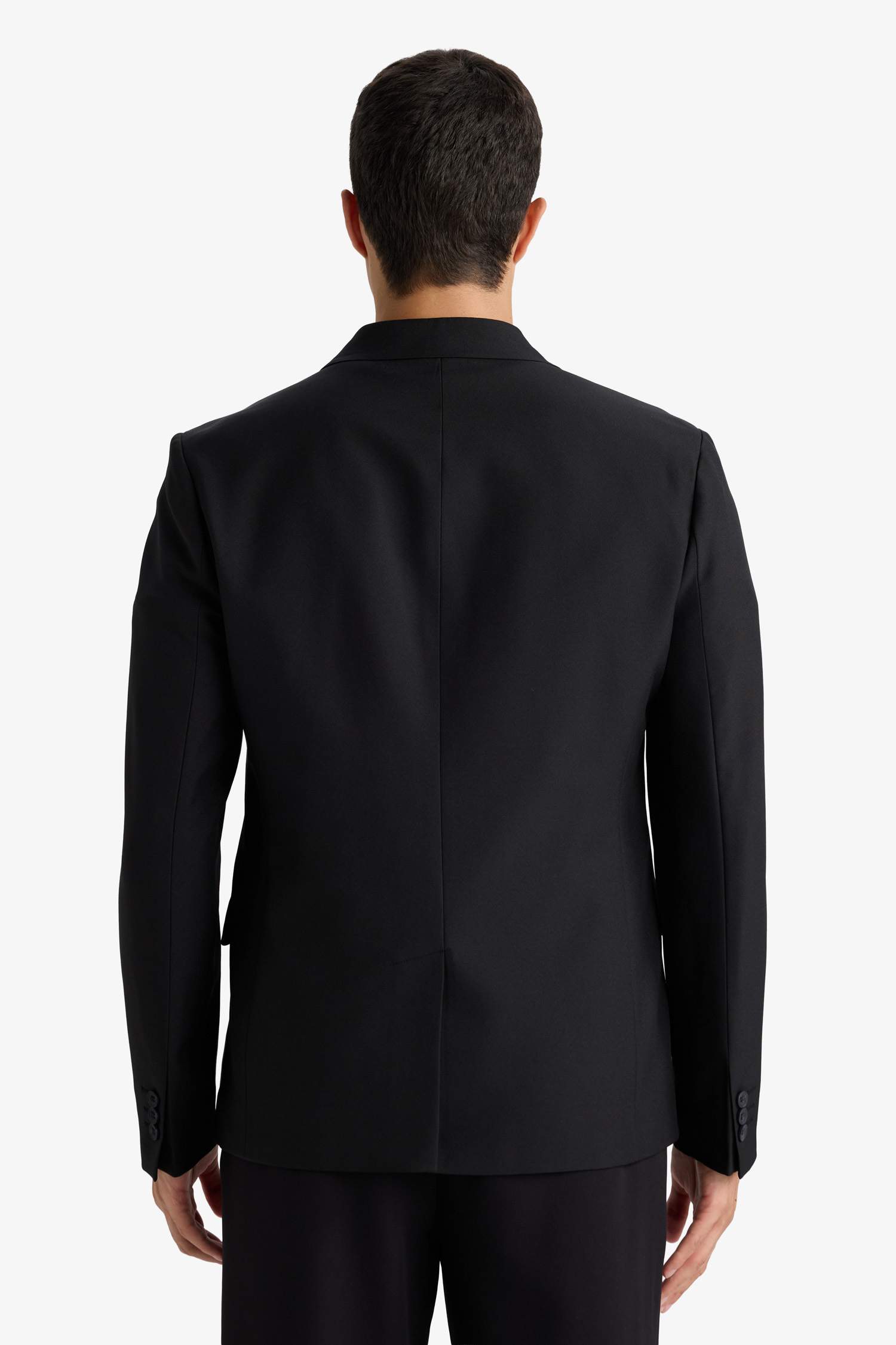 Облегающий твиловый блейзер Slim Fit на пуговицах