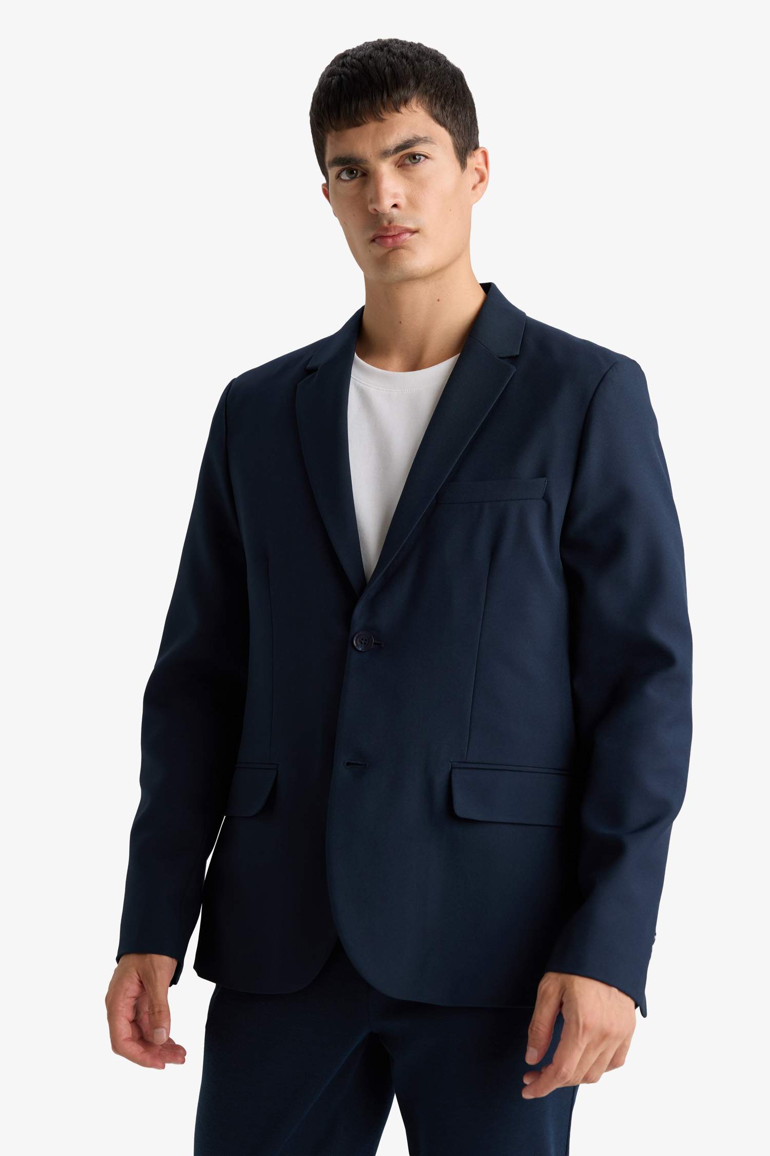 Slim Fit Twill Blazer