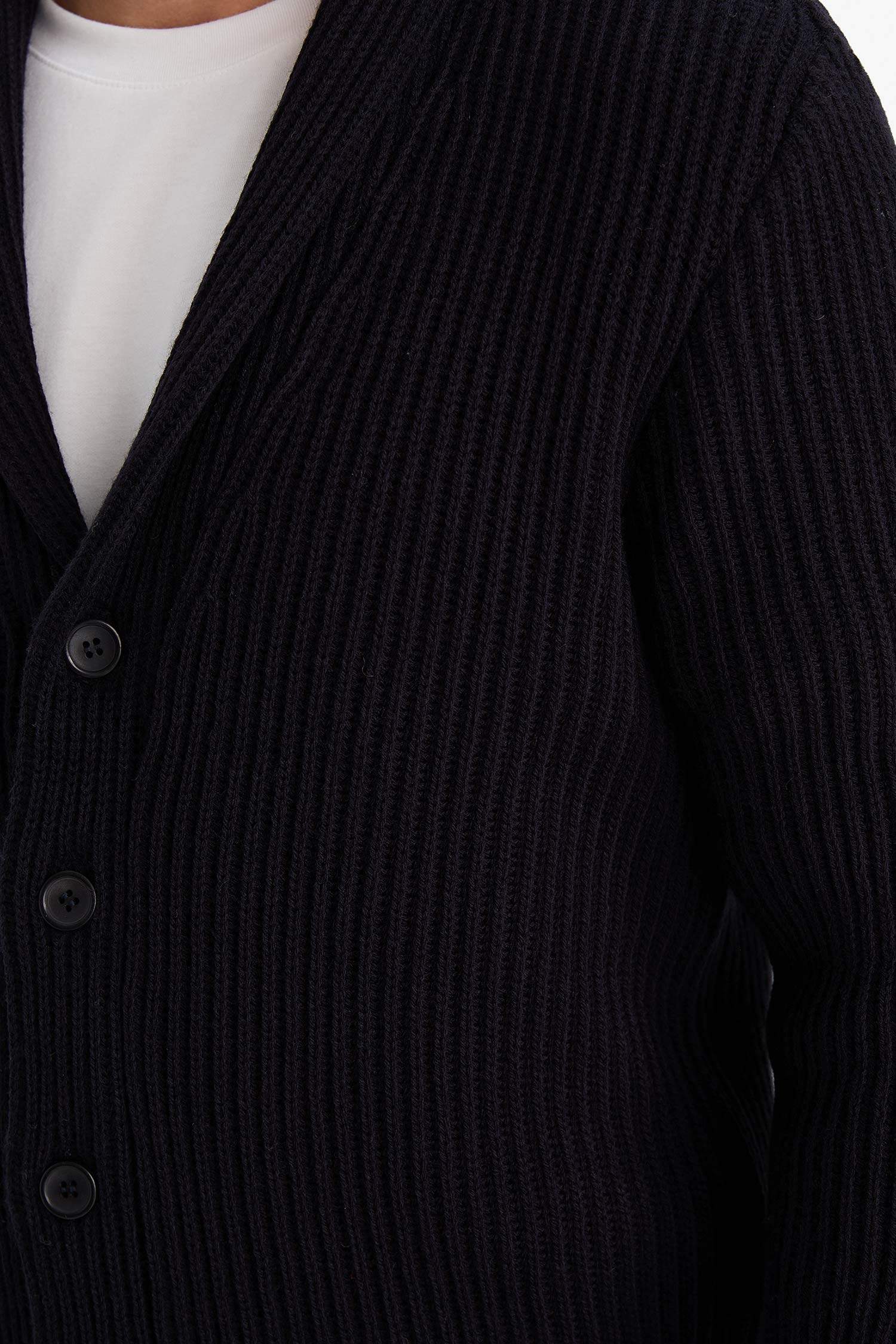 Standard Fit Shawl Collar Knitwear Cardigan