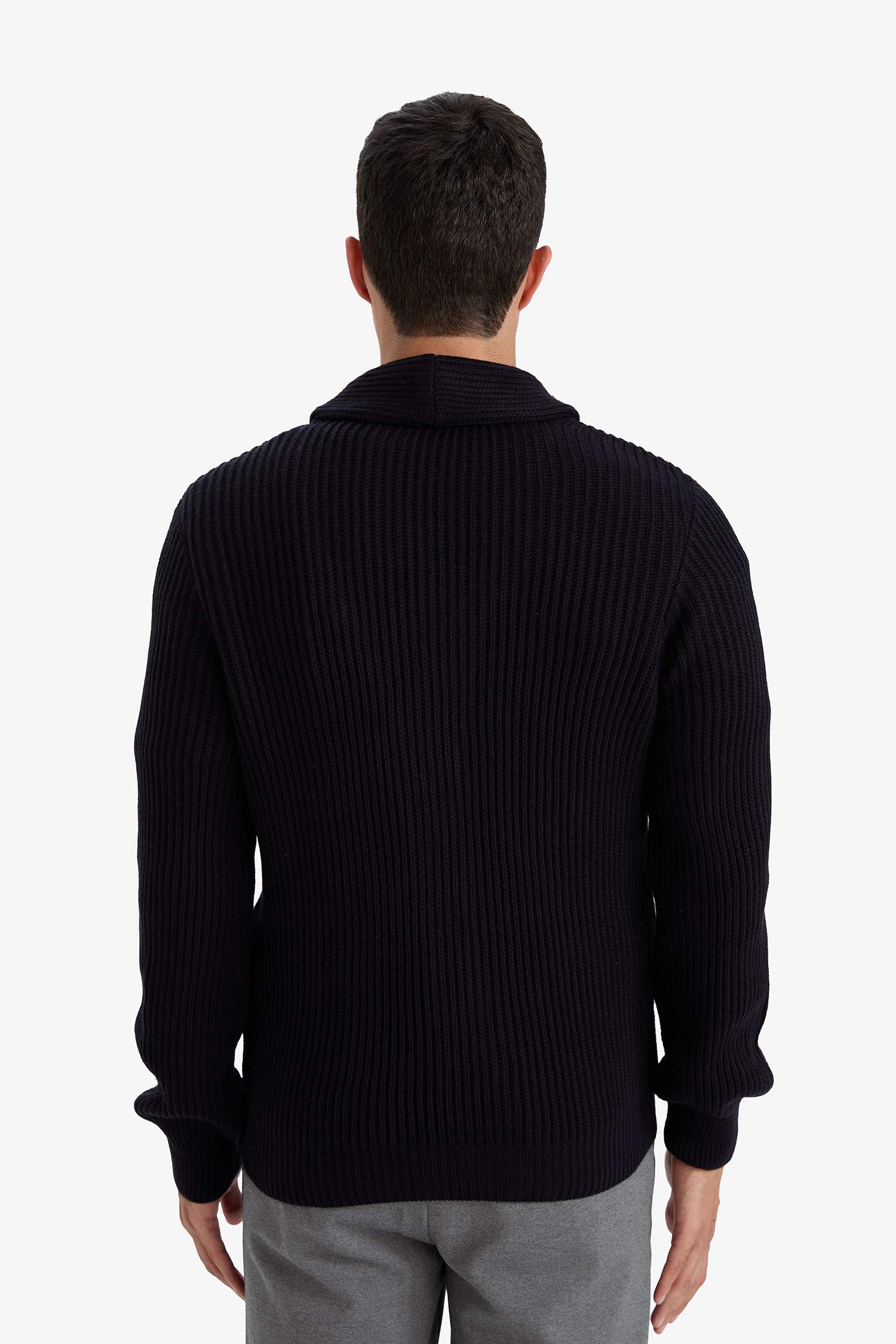 Standard Fit Shawl Collar Knitwear Cardigan