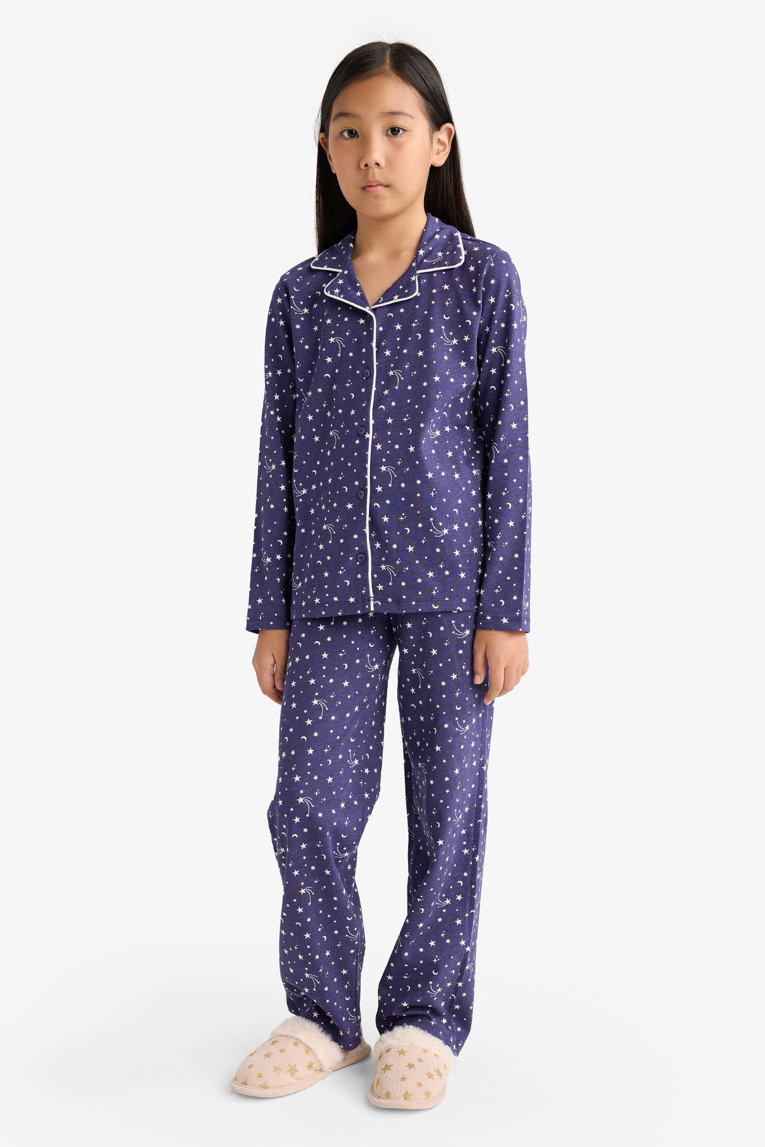 Ensemble Pyjama à motif Top à manches longues et Pantalon pour fille