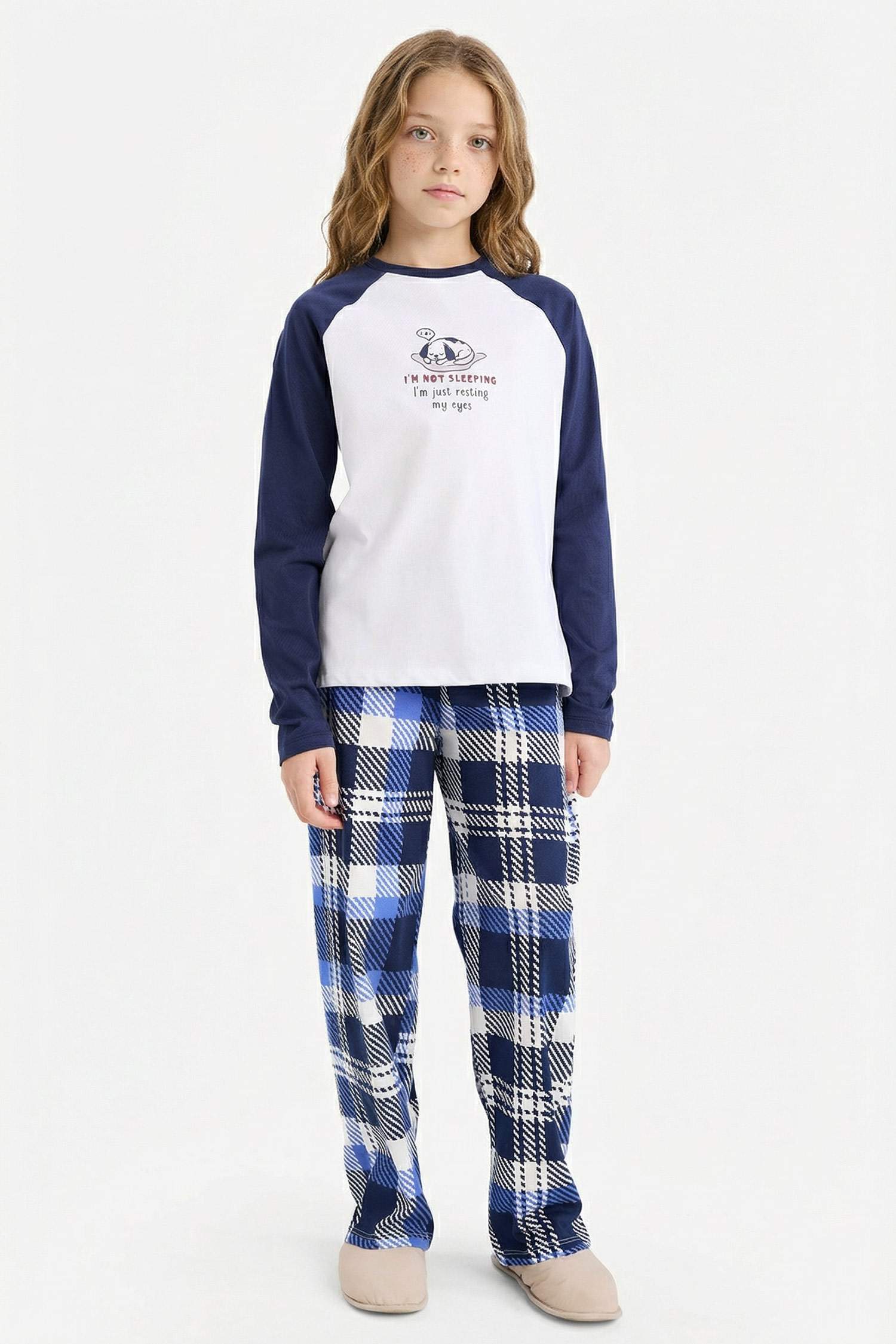 سيت بجامة قصة عادية من قطعتين