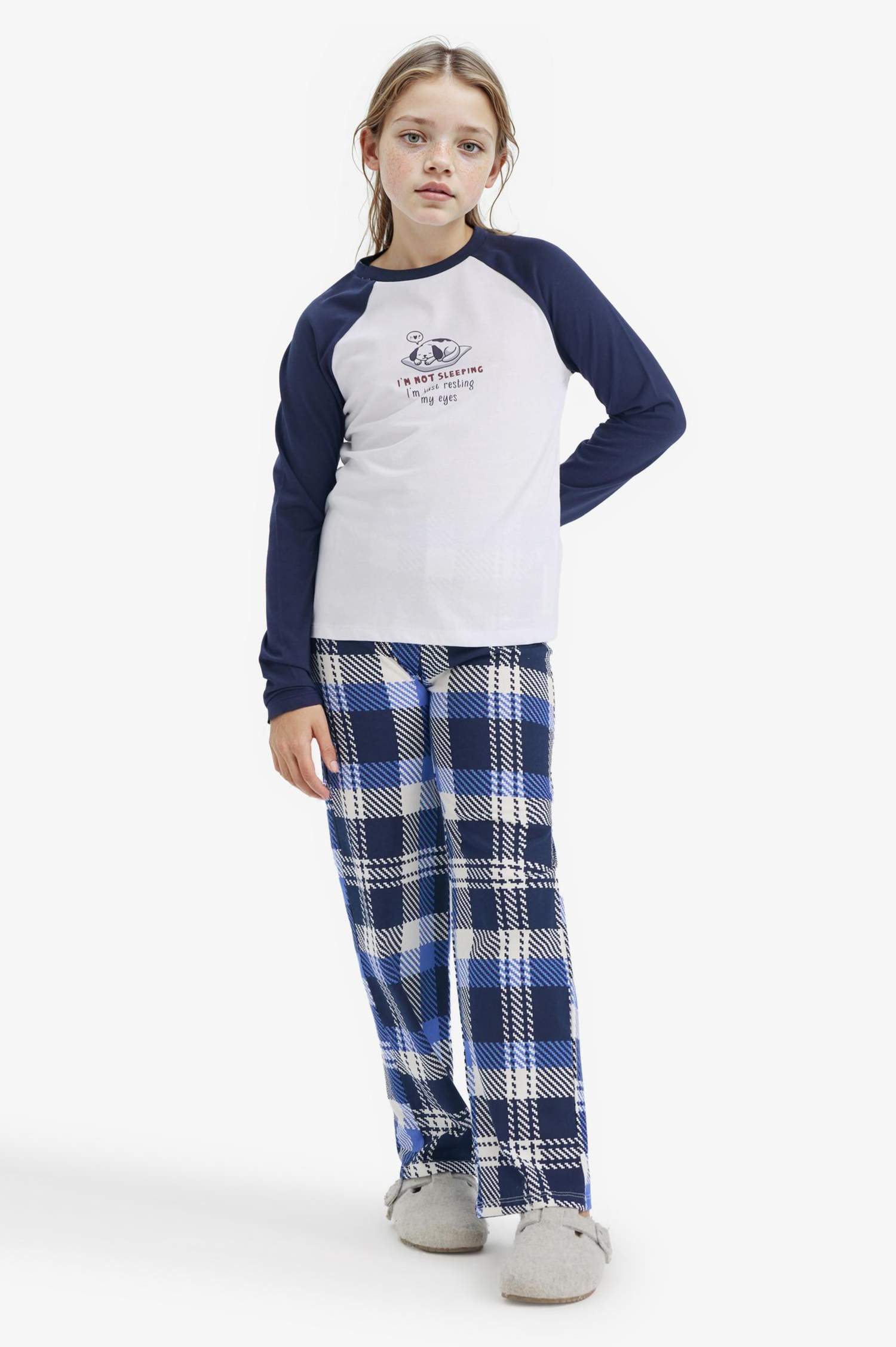 سيت بجامة قصة عادية من قطعتين