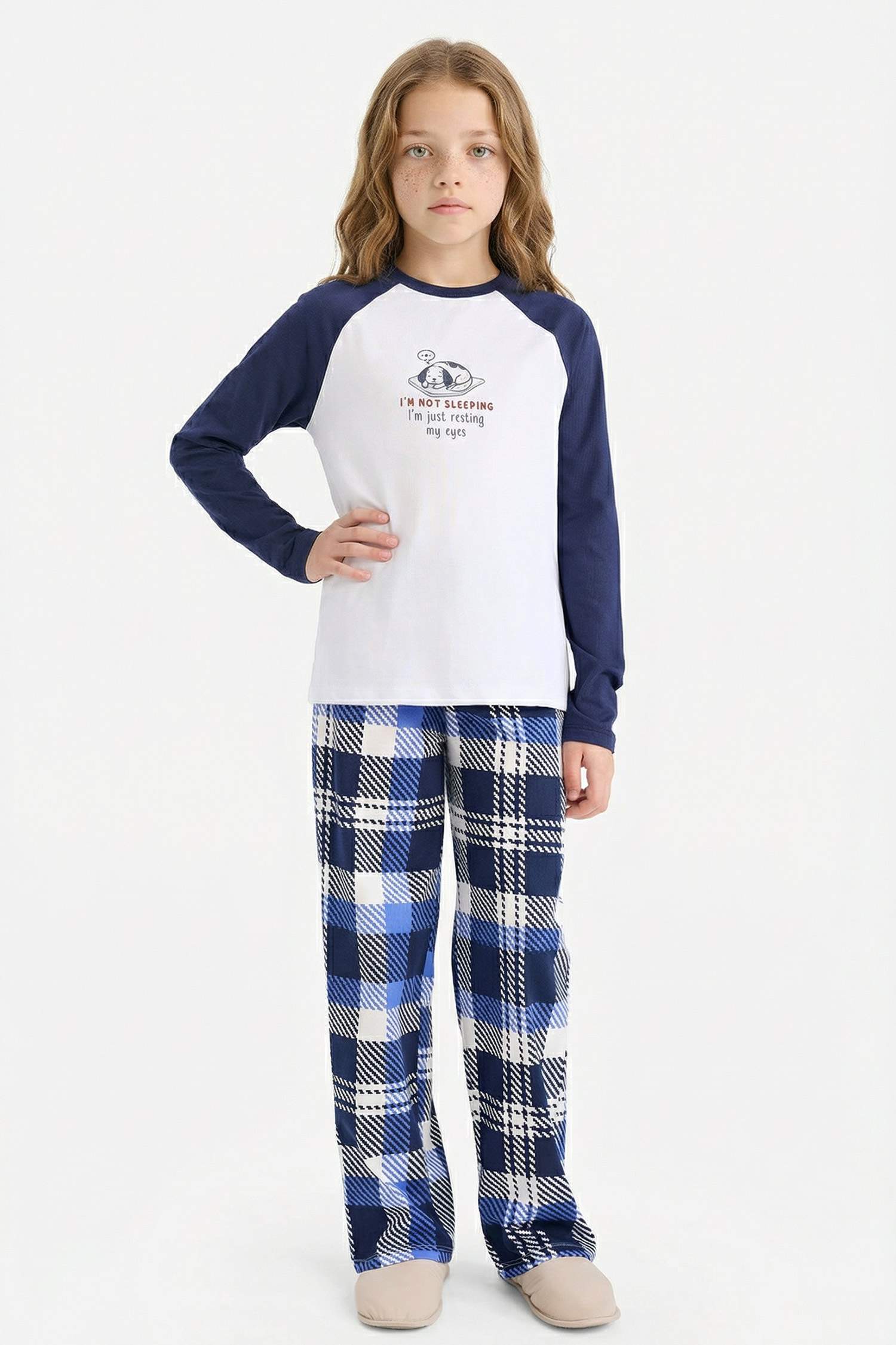 سيت بجامة قصة عادية من قطعتين