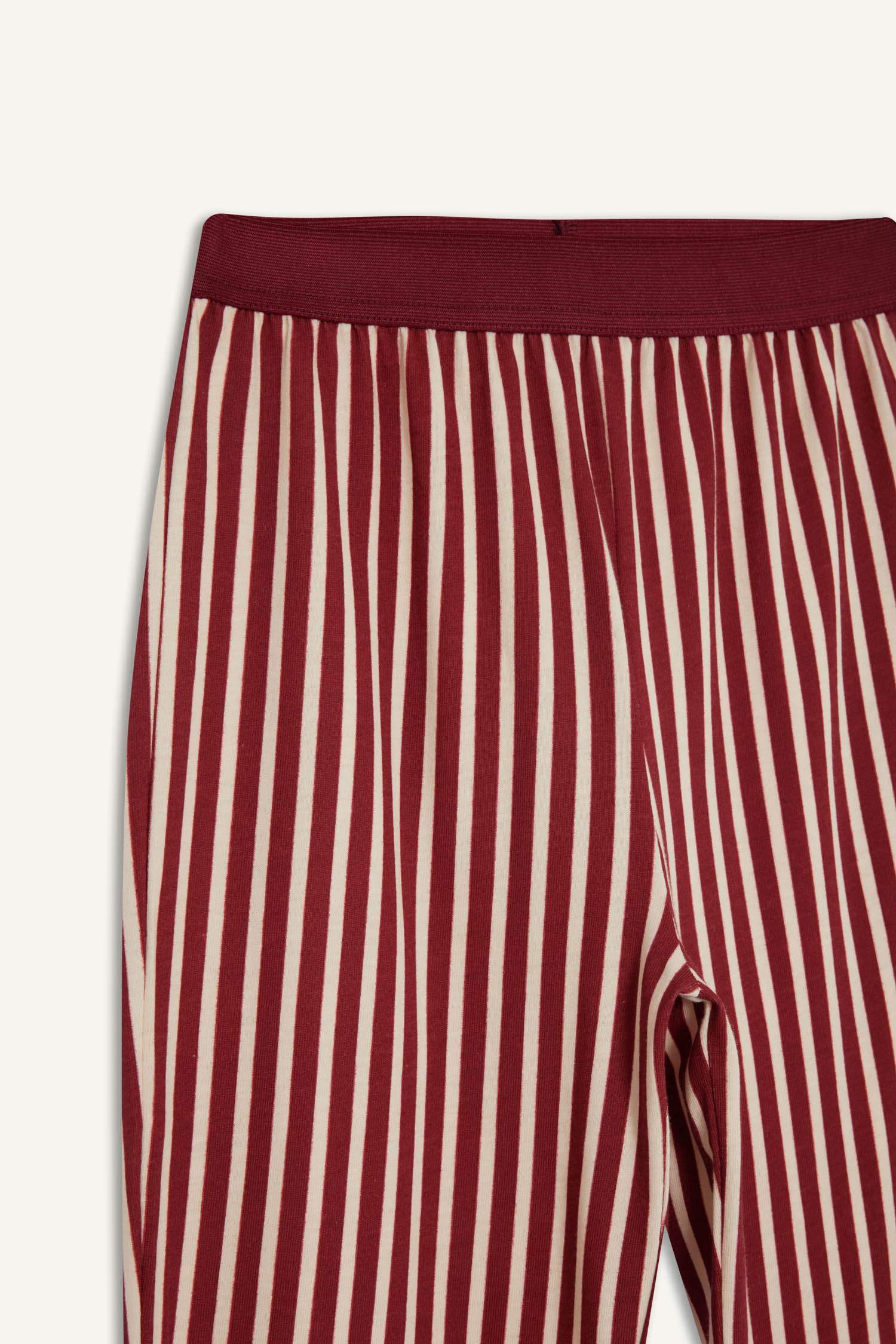 Kız Çocuk Pijama Takımı Baskılı Uzun Kollu Üst Çizgili Uzun Alt