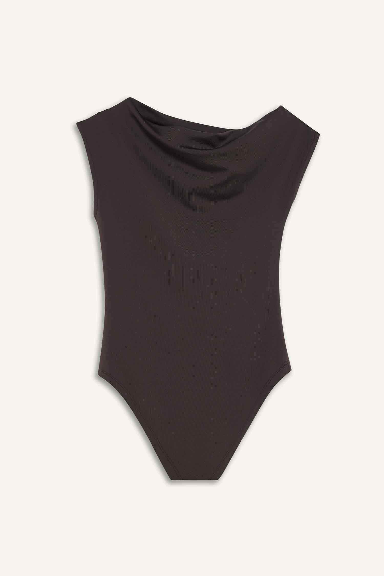 Slim Fit Dar Kesim Asimetrik Çıtçıtlı Body