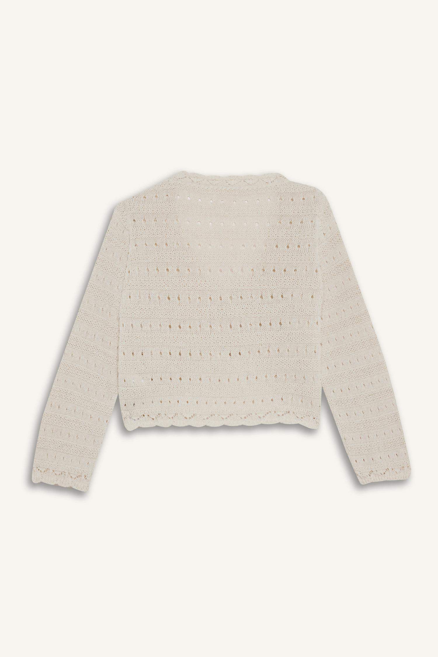 سويتر تريكو بناتي قصة عادية بياخة V