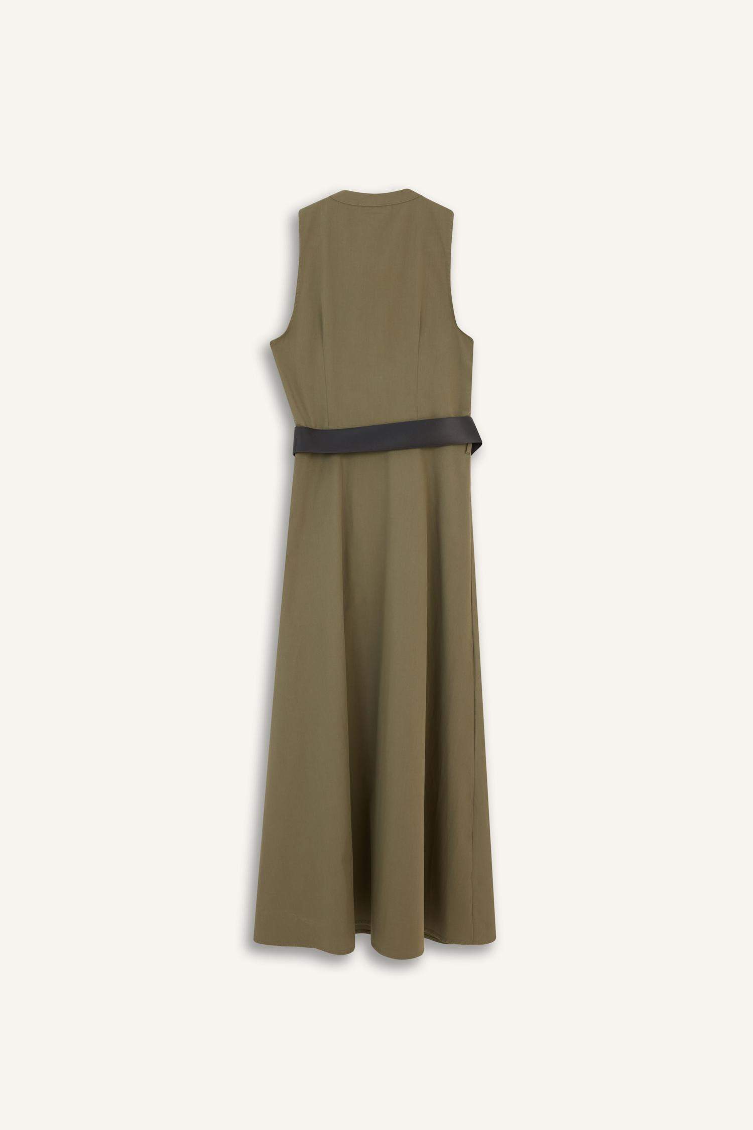 Regular Fit Pamuklu Kısa Kollu Uzun Elbise