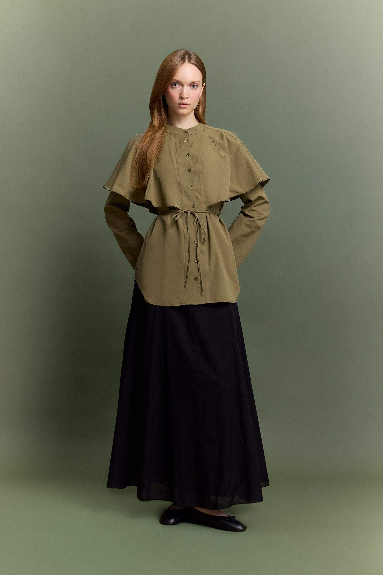 Relax Fit Terry Cotton Long Sleeve Tunic