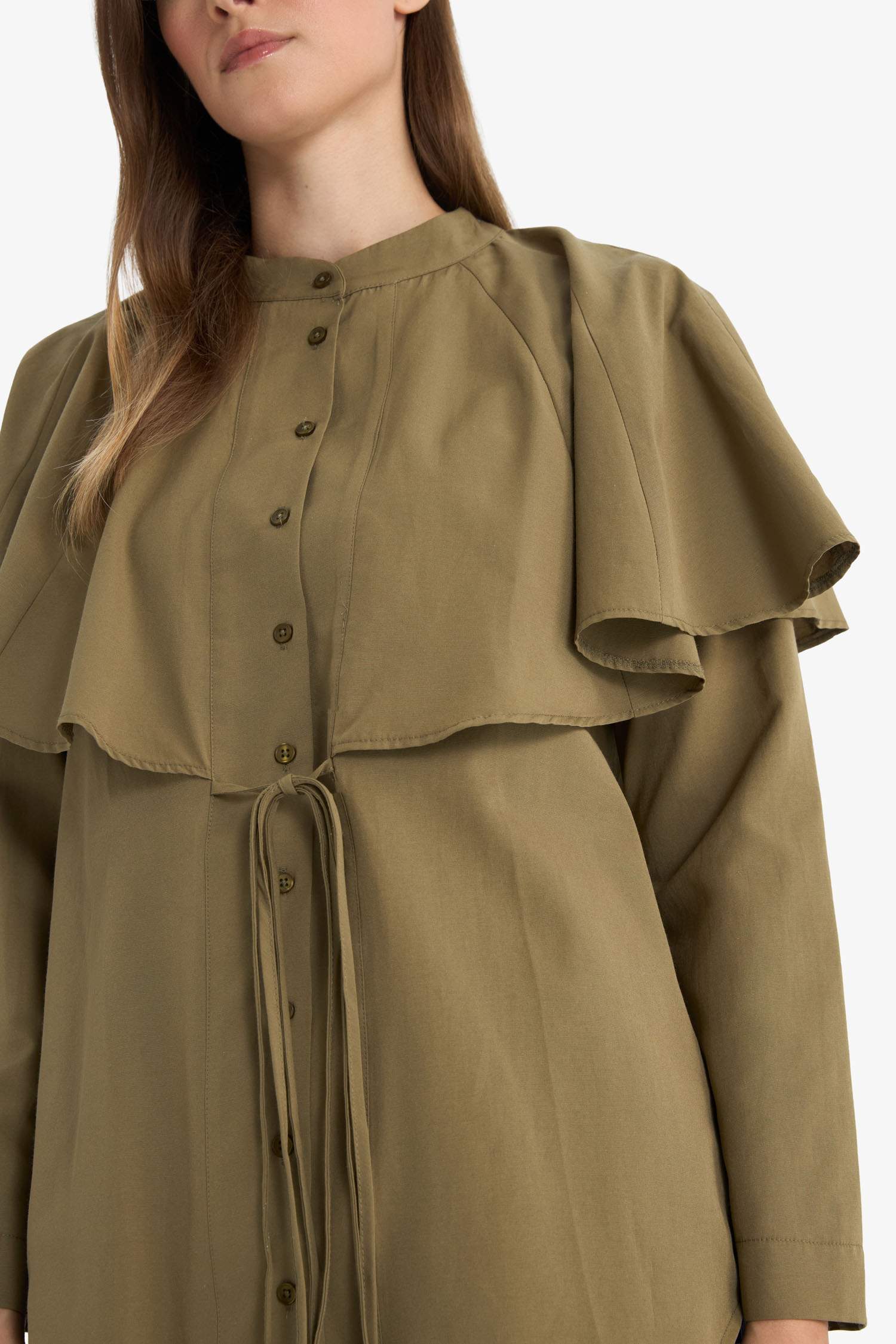 Relax Fit Terry Cotton Long Sleeve Tunic