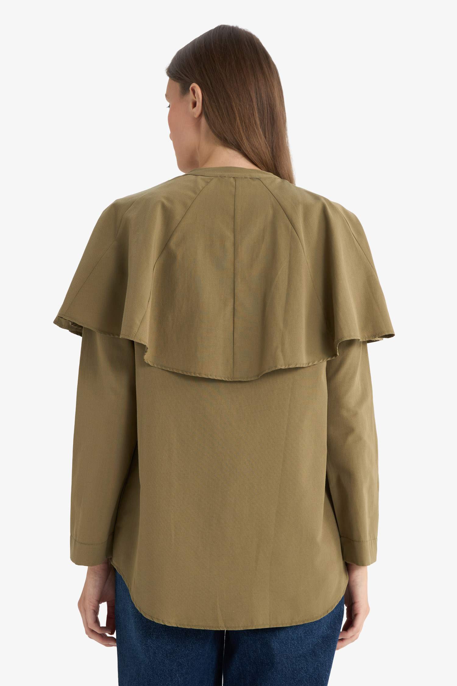 Relax Fit Terry Cotton Long Sleeve Tunic