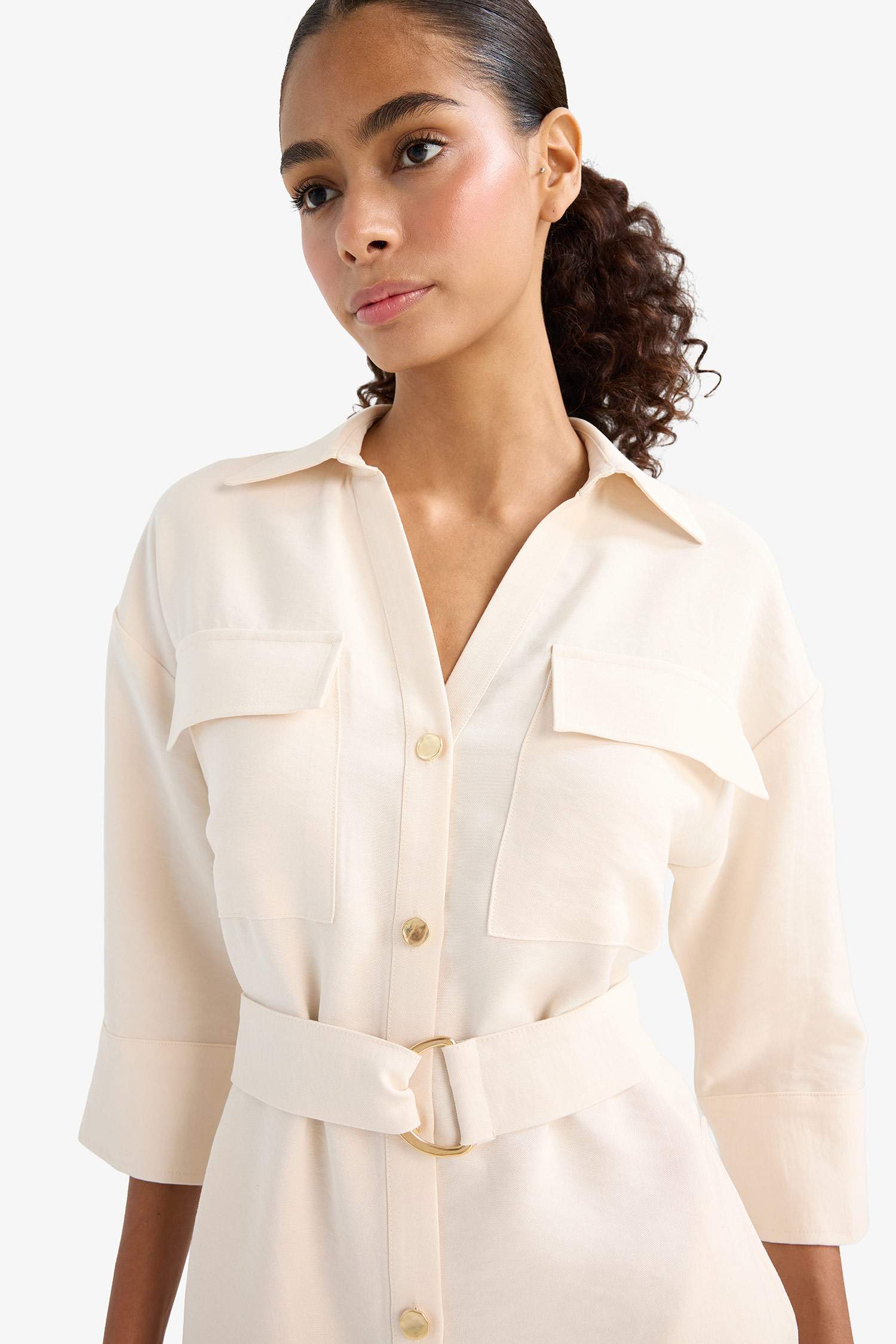 فستان قصير كم طويل قصة عادية