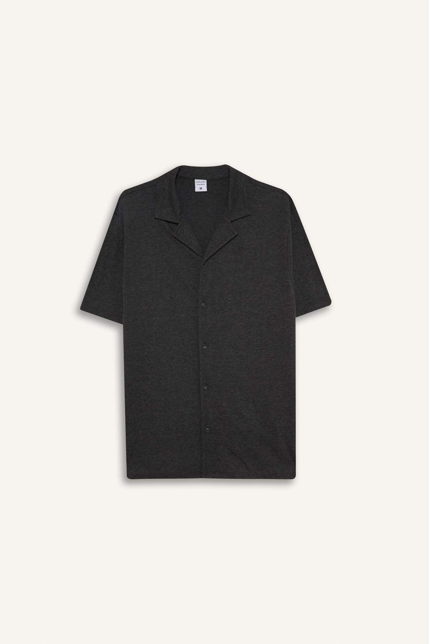 Pijama Takımı Kısa Kollu Üst Beli Bağcıklı Şort