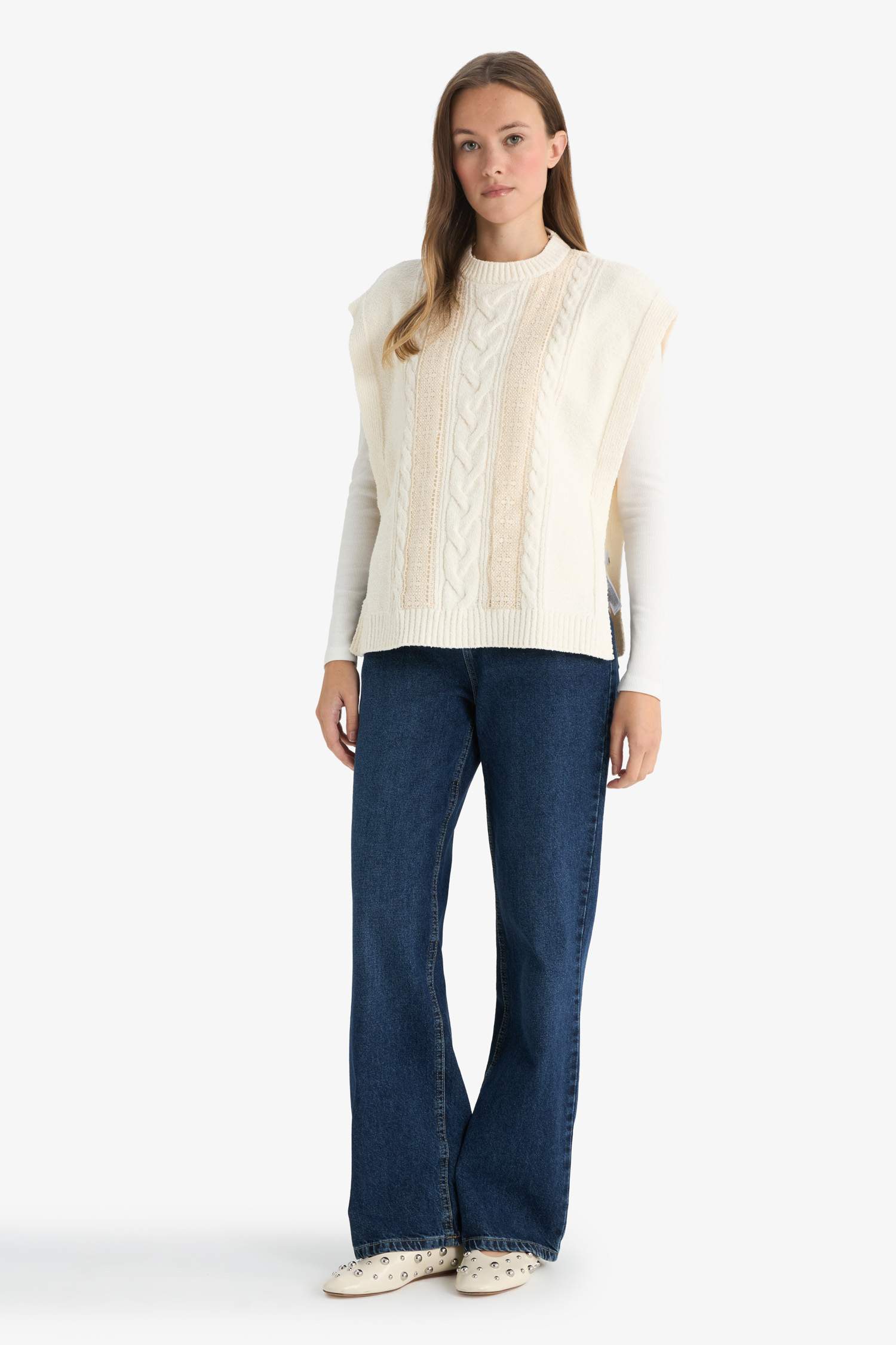 Regular Fit Crew Neck Knitwear Vest