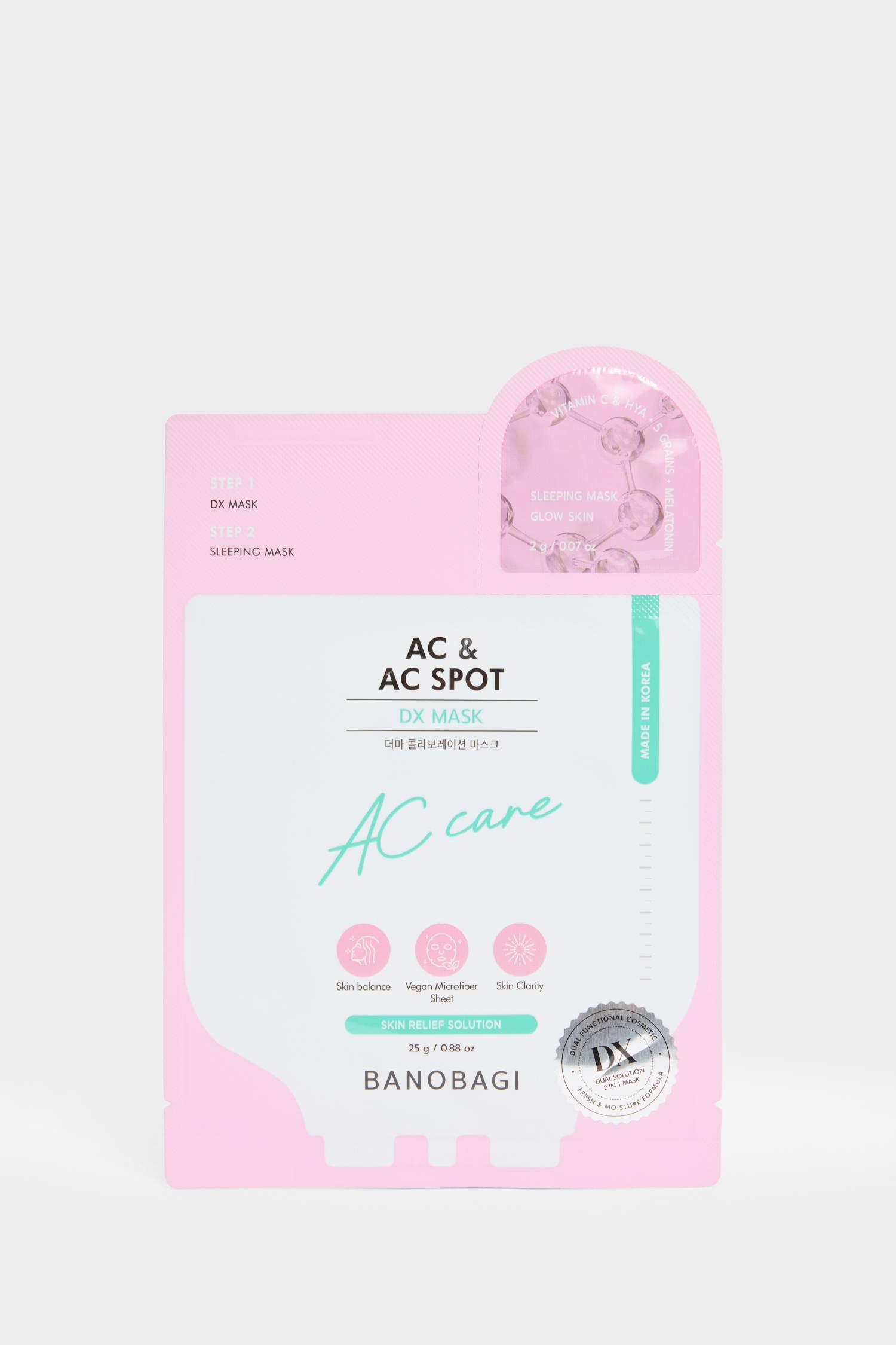 Banobagi DX AC Spot & AC Care Mask 10ml – Sivilce Karşıtı & Gözenek Arındırıcı Yüz Maskesi