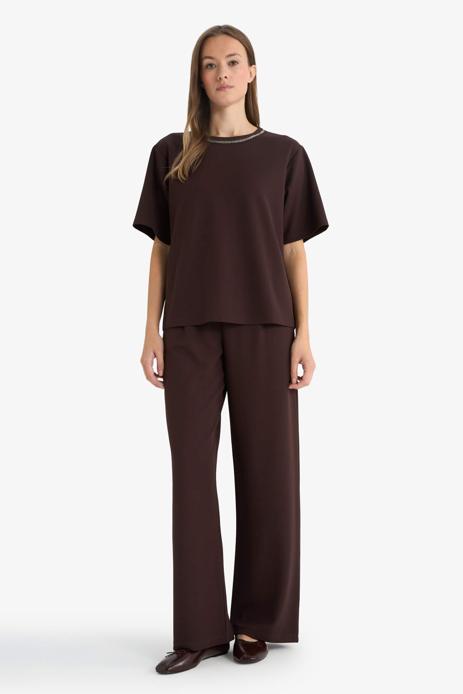 Straight Wide түзу балақты шалбар