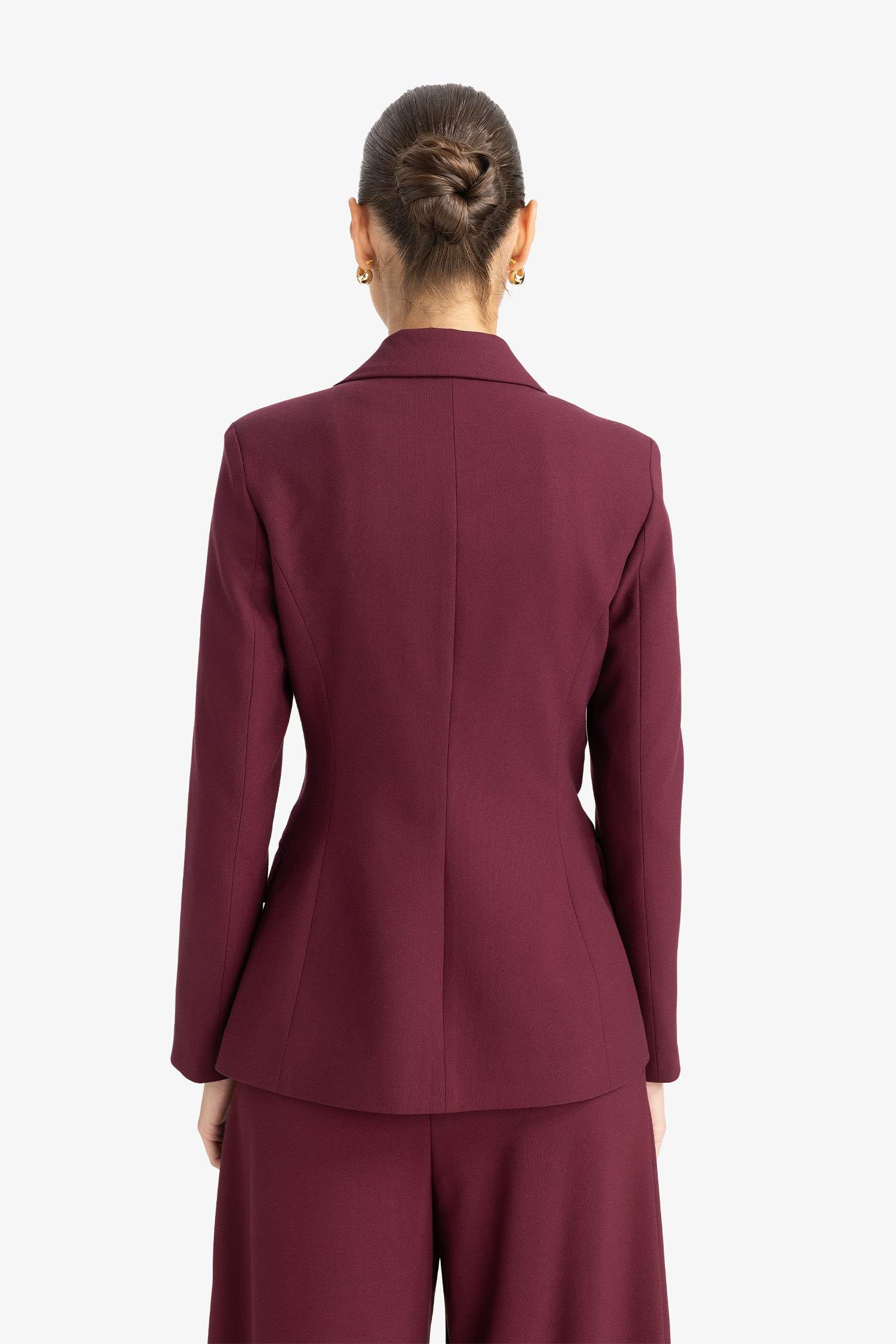 Slim Fit Jacket Collar Blazer