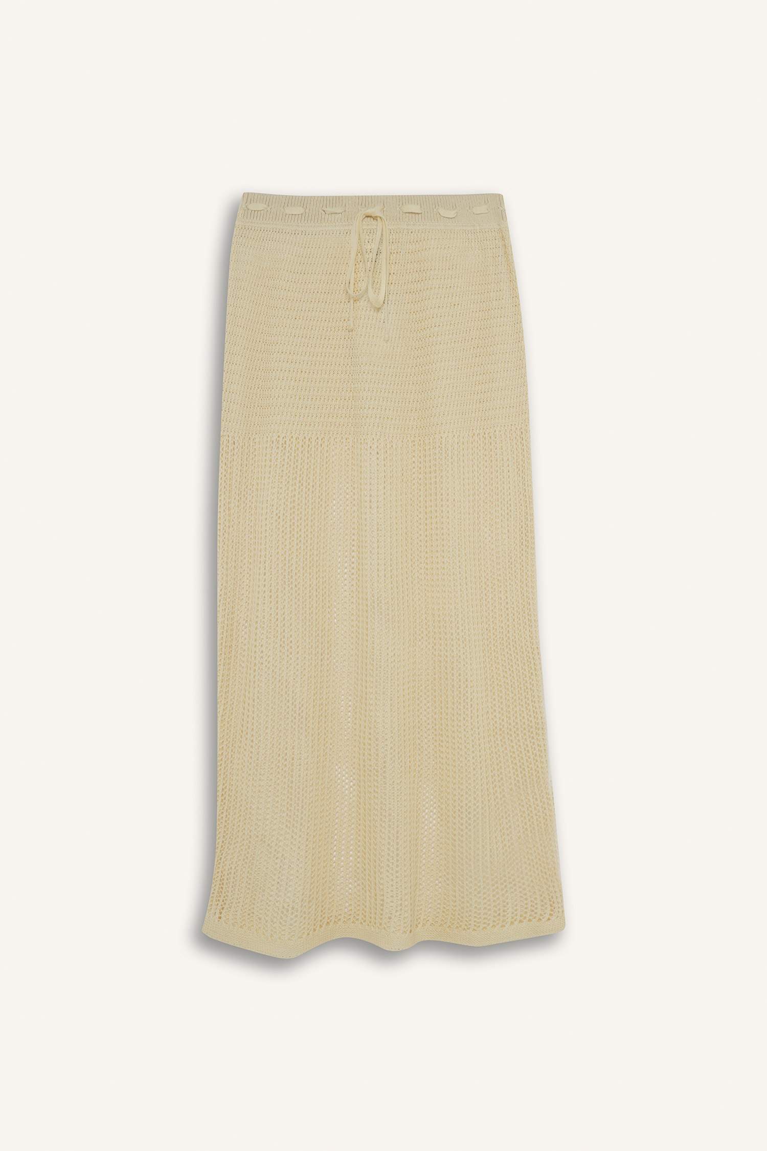 Beli Lastikli Kroşe Maxi Plaj Eteği