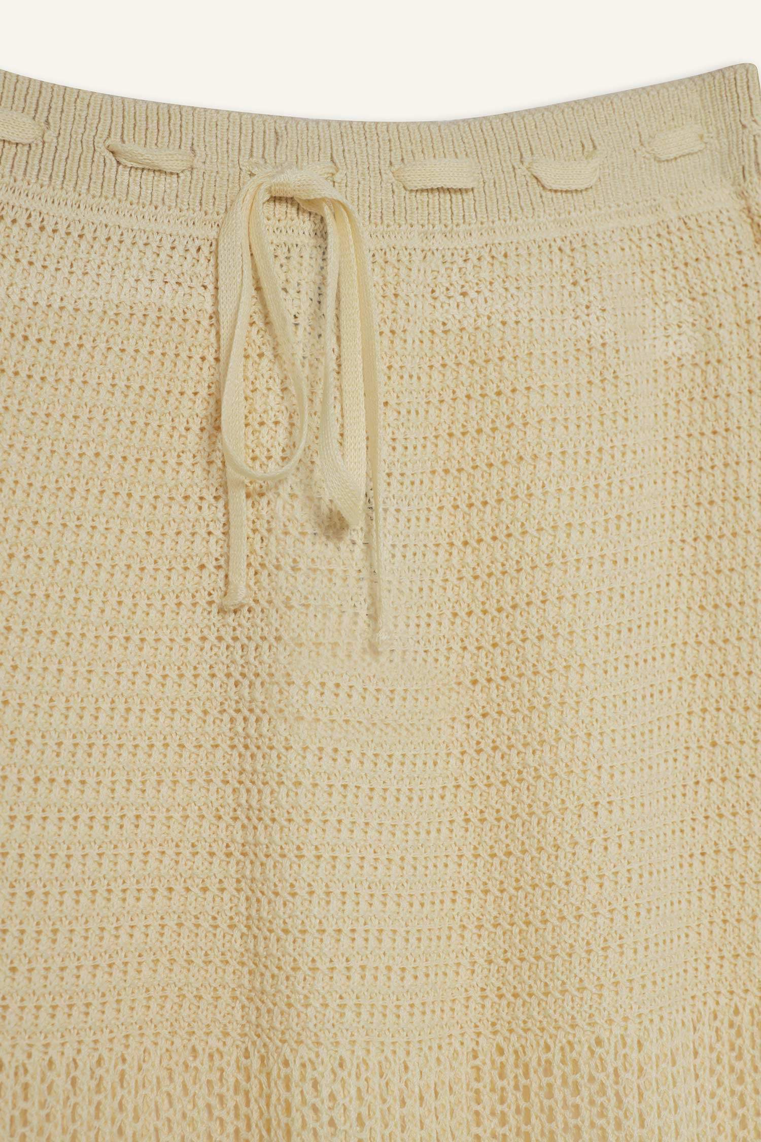 Beli Lastikli Kroşe Maxi Plaj Eteği