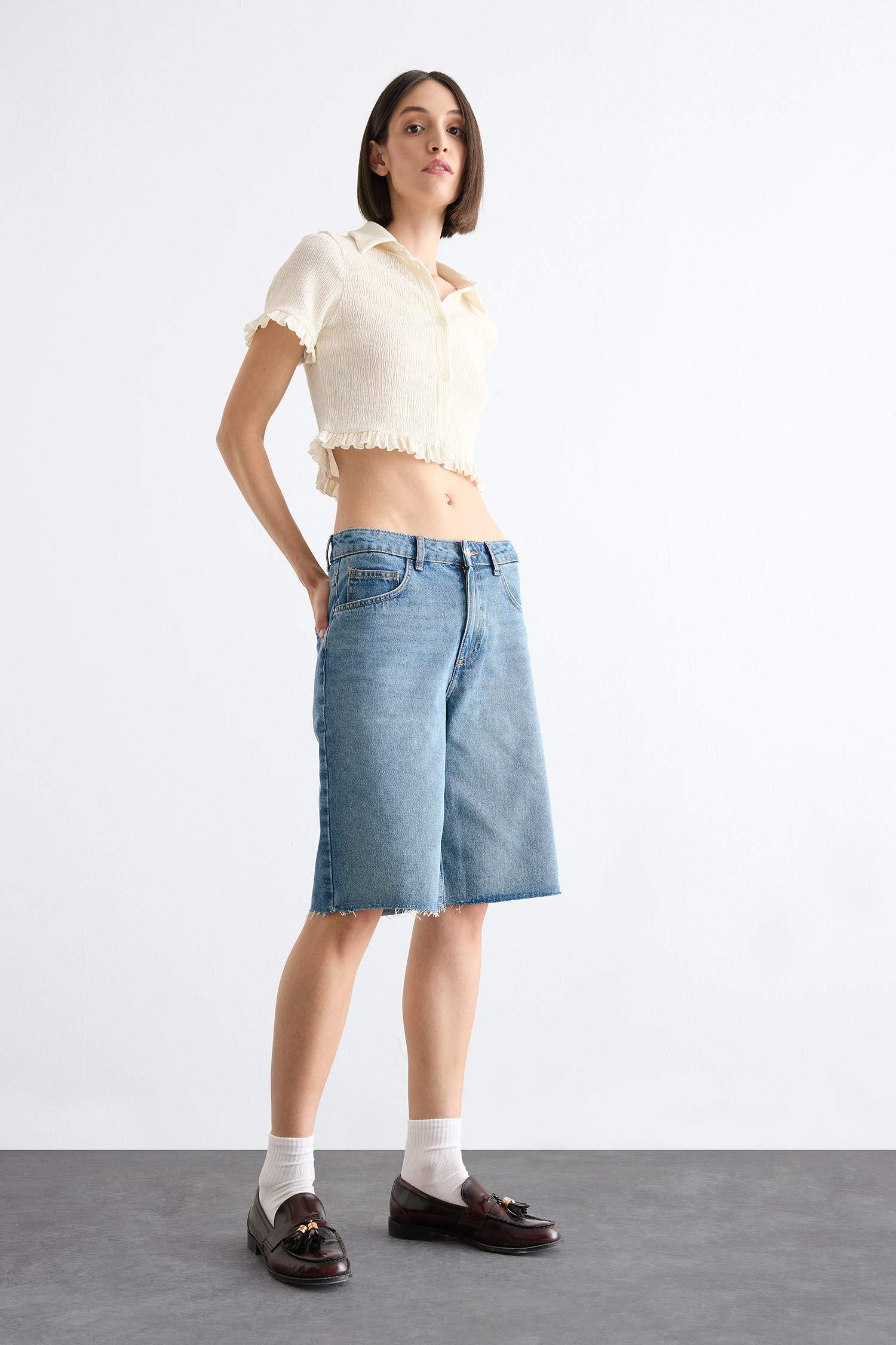 Polo Collar Short Sleeve Shirt