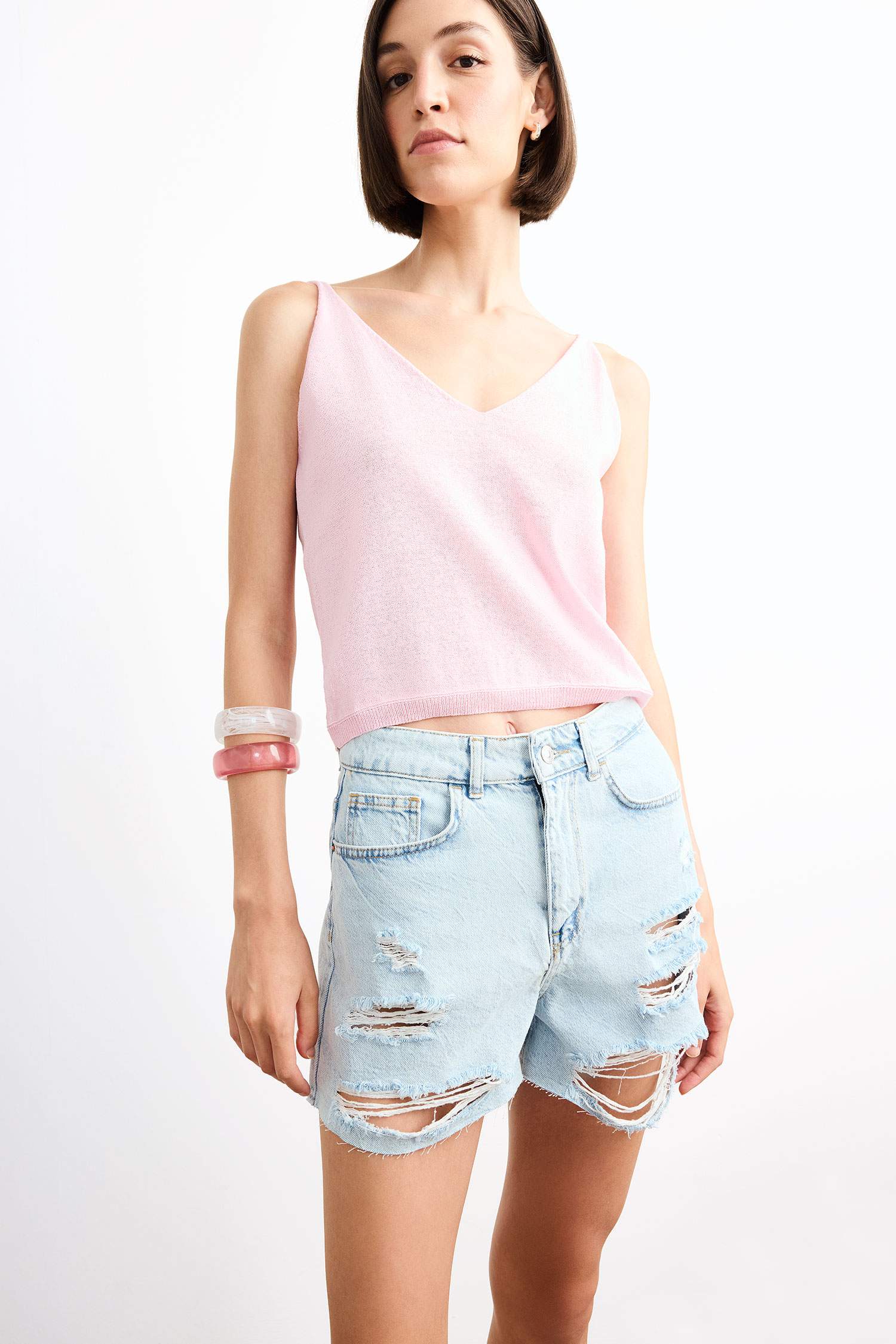Loose Fit Knitwear Tank Top