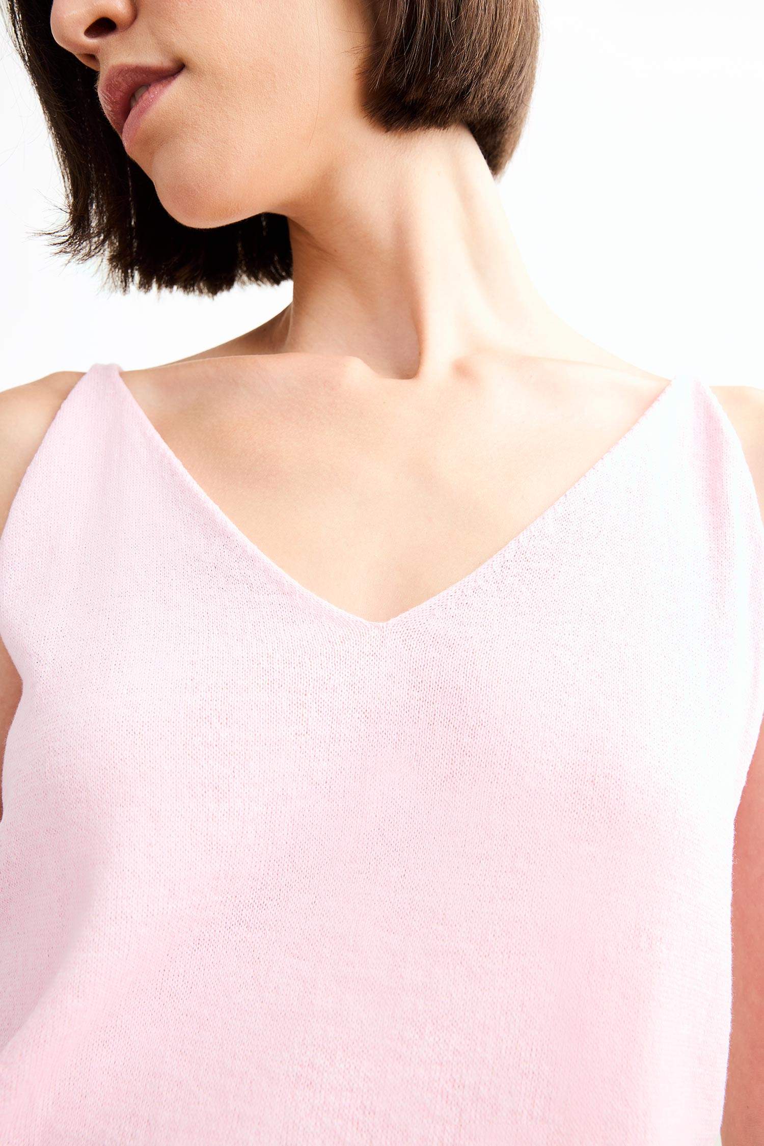 Loose Fit Knitwear Tank Top