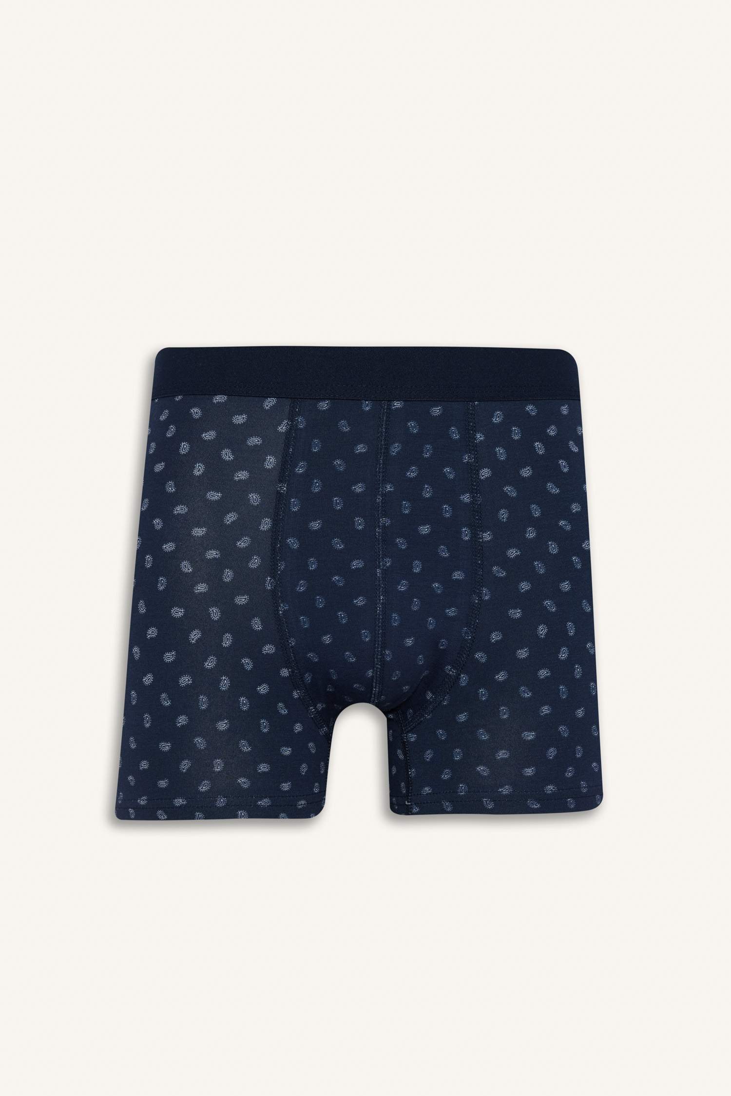 Regular Fit Desenli 3'lü Boxer