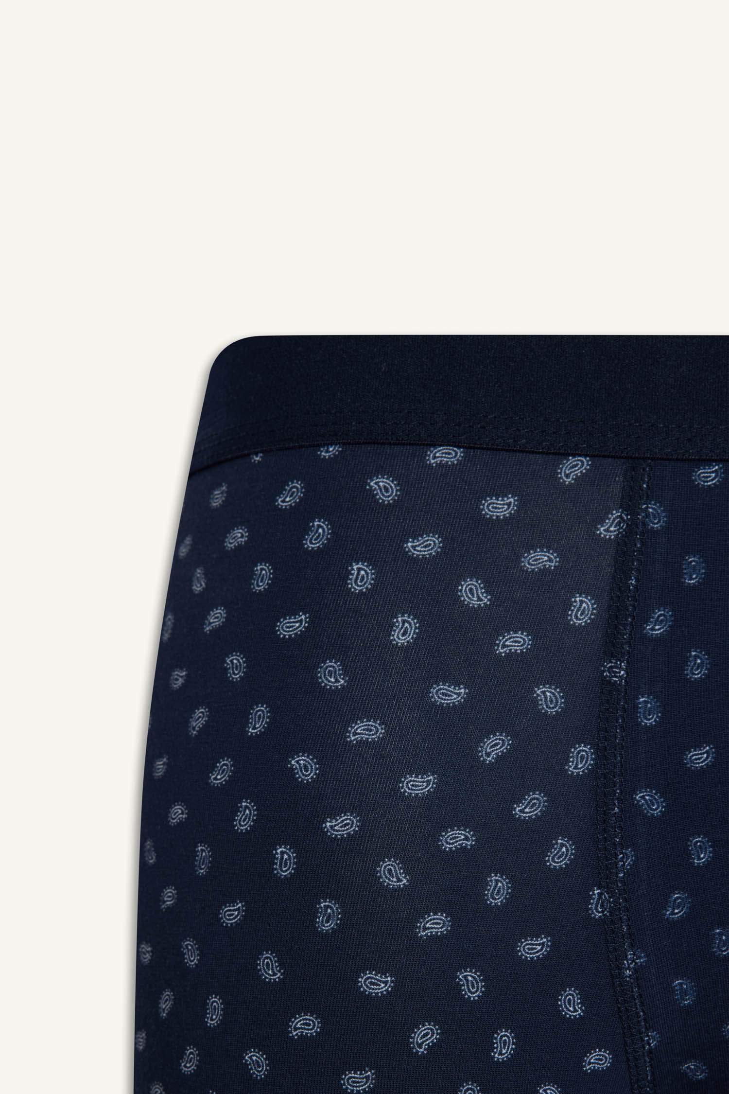 Regular Fit Desenli 3'lü Boxer