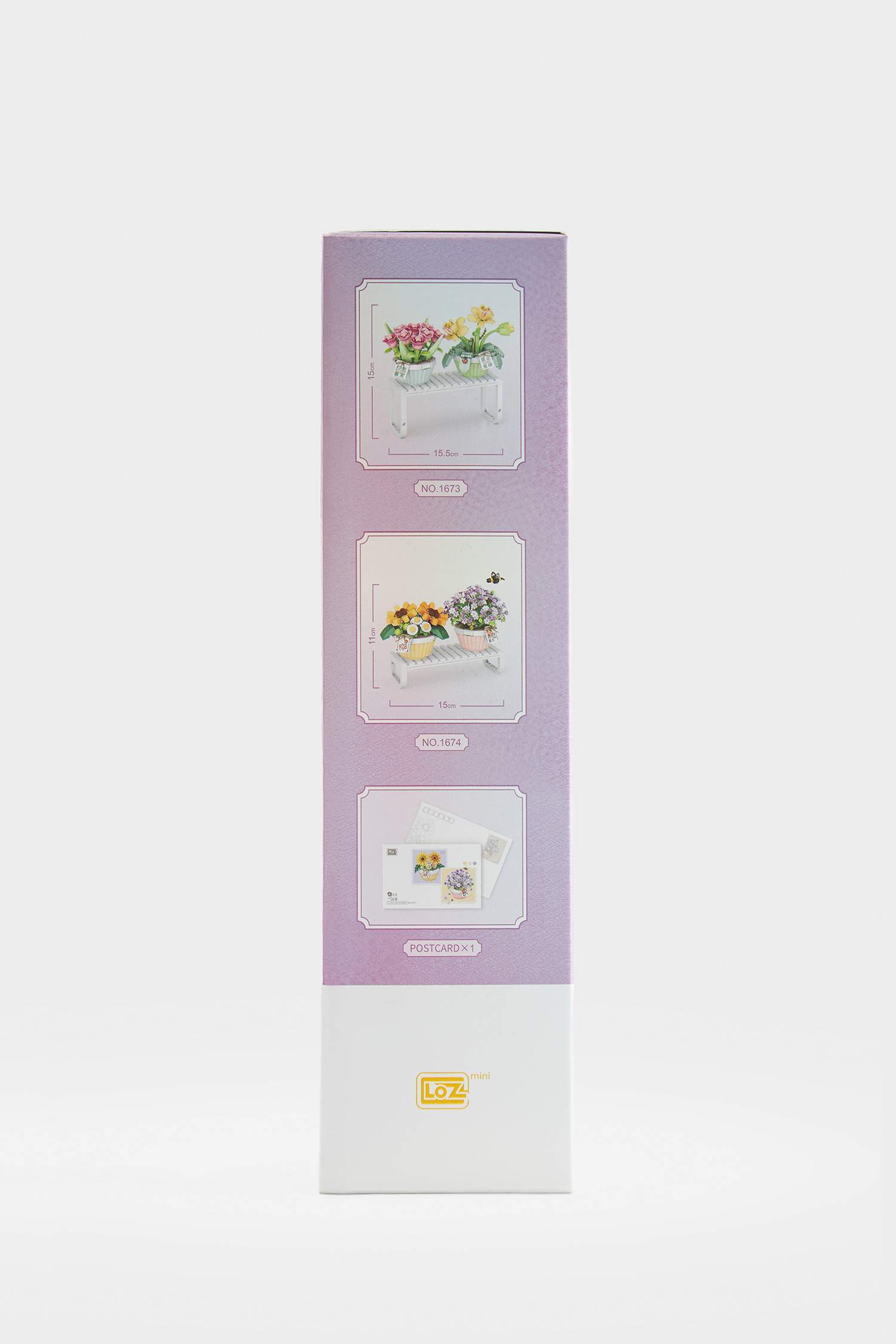 Renkli Çiçekli Blok Set