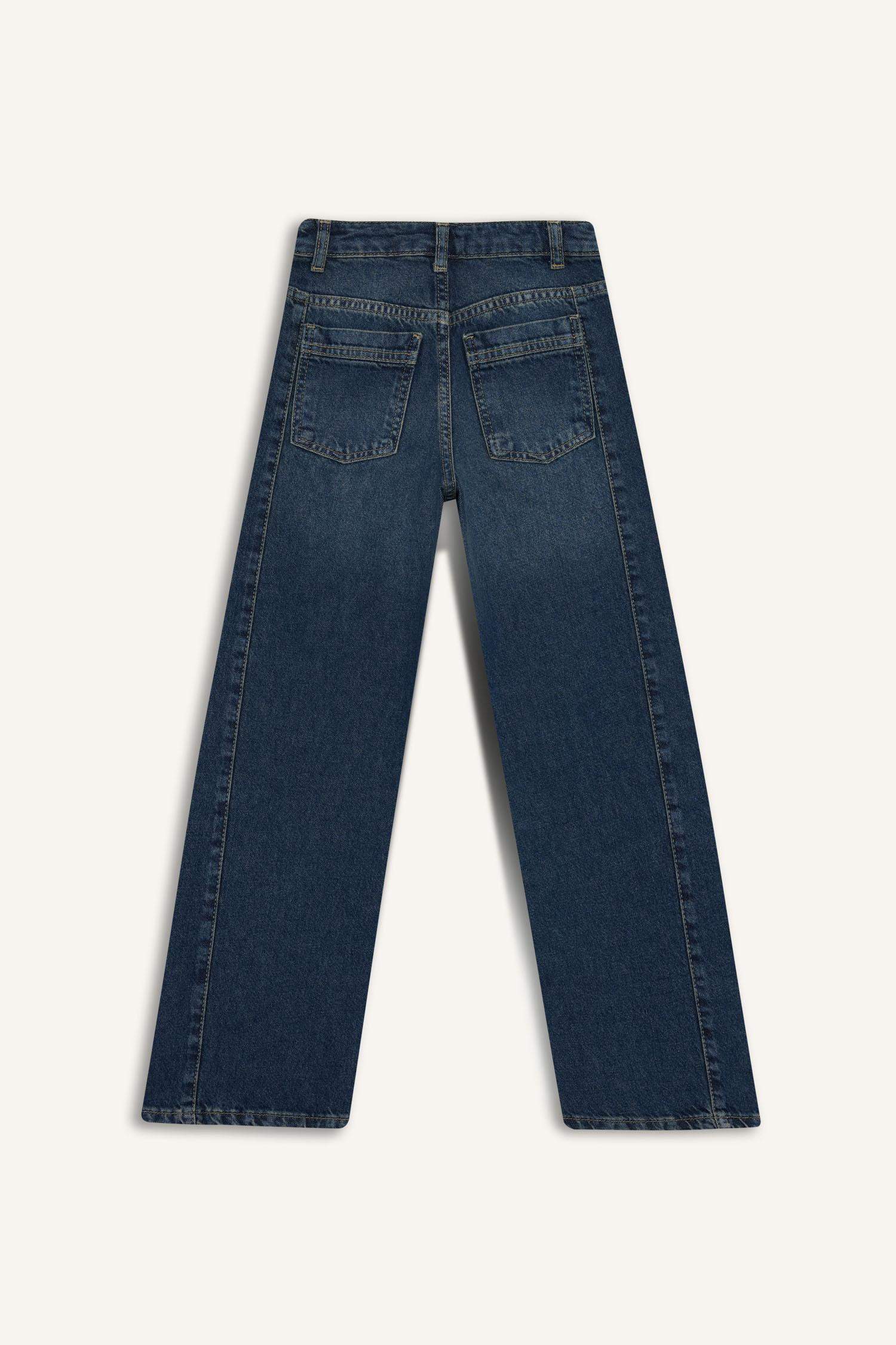 Джинсы с широкими штанинами Balloon Fit для девочки