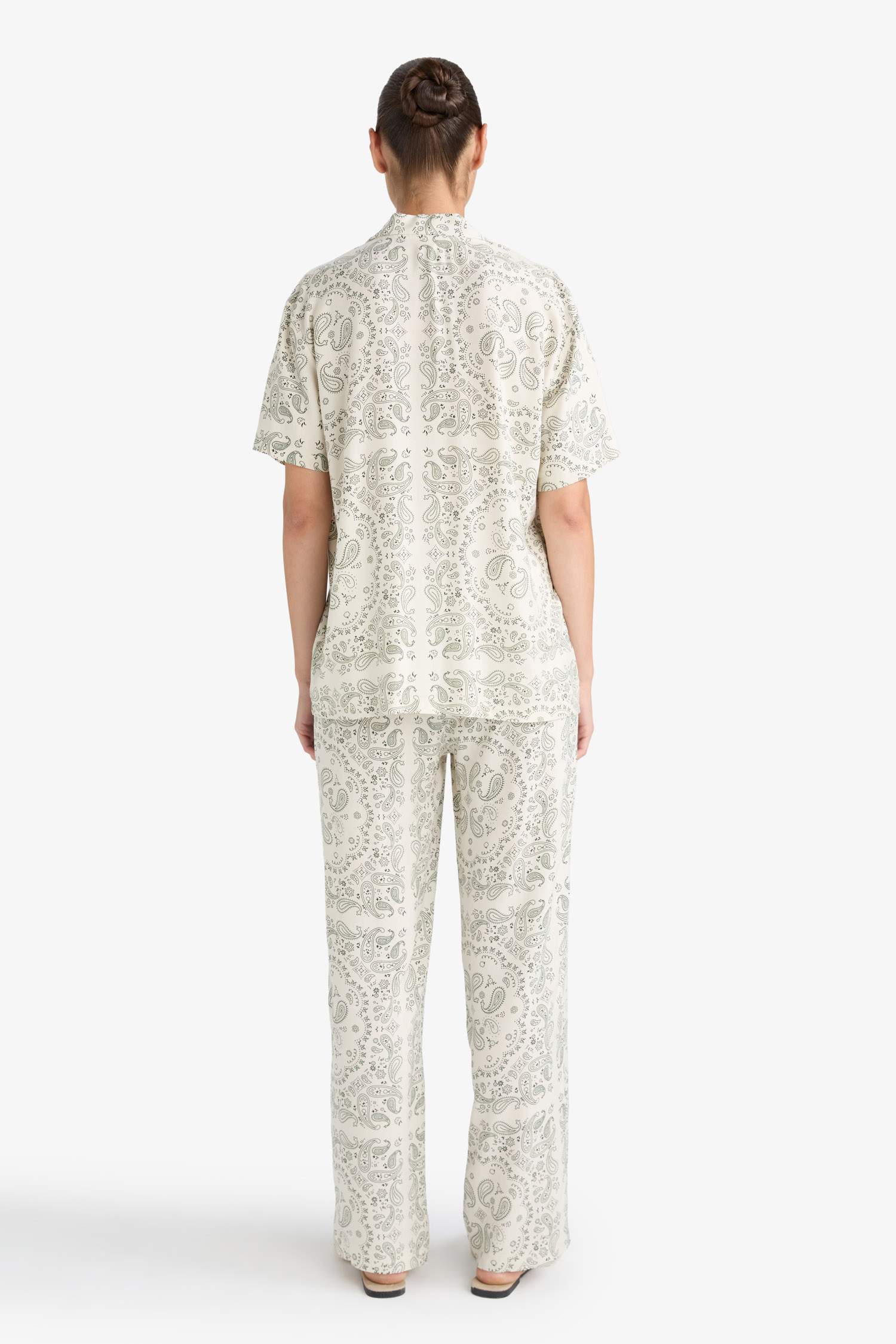 Fall in Love Regular Fit Viscose Top Bottom 2 Piece Pajama Set