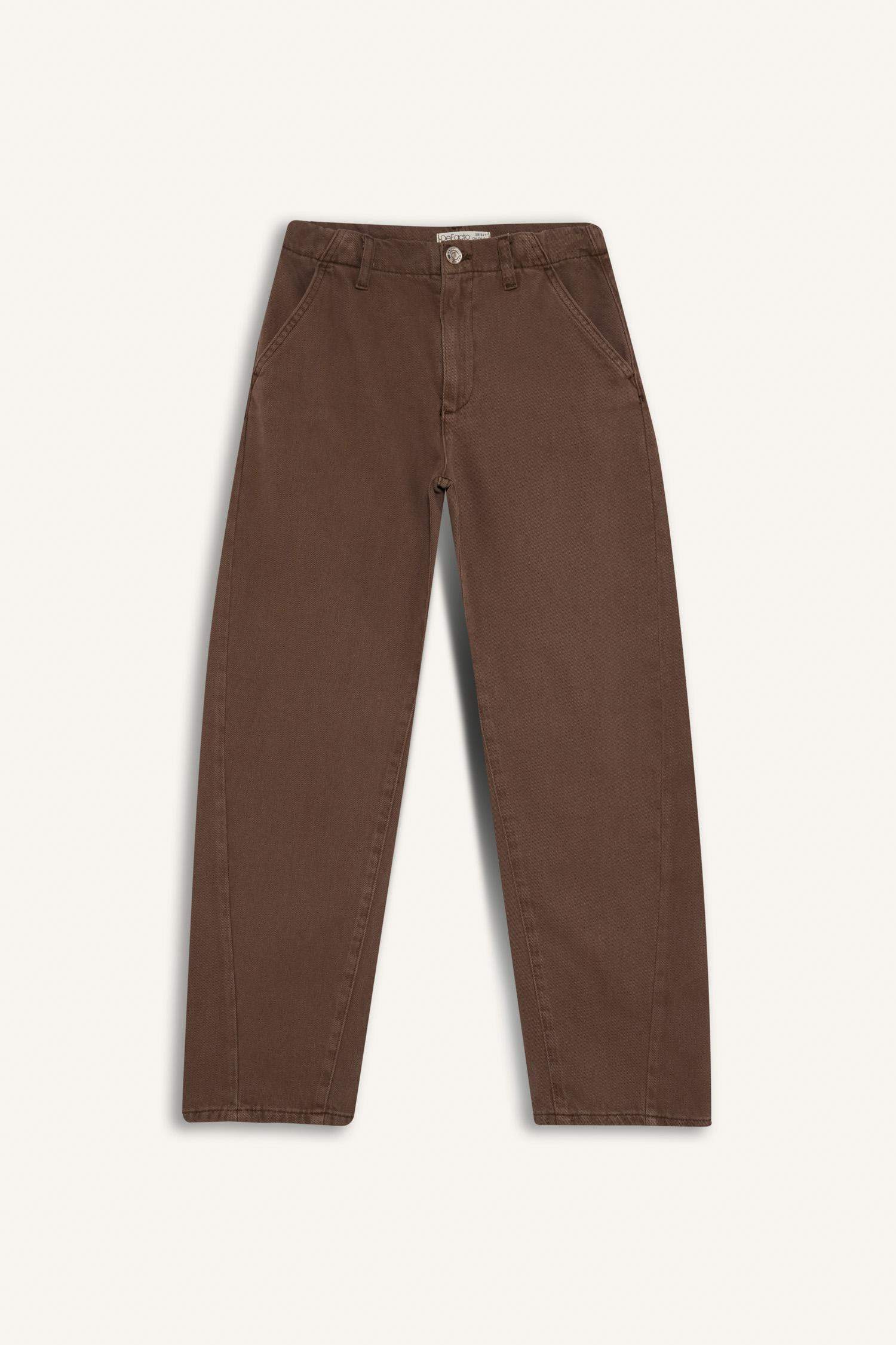 Girl Balloon Fit Gabardine Trousers