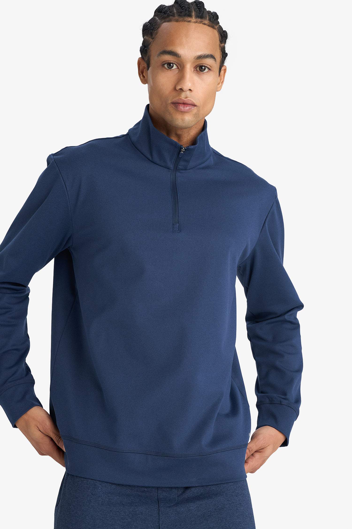 Standart Fit Sporcu Sweatshirt,