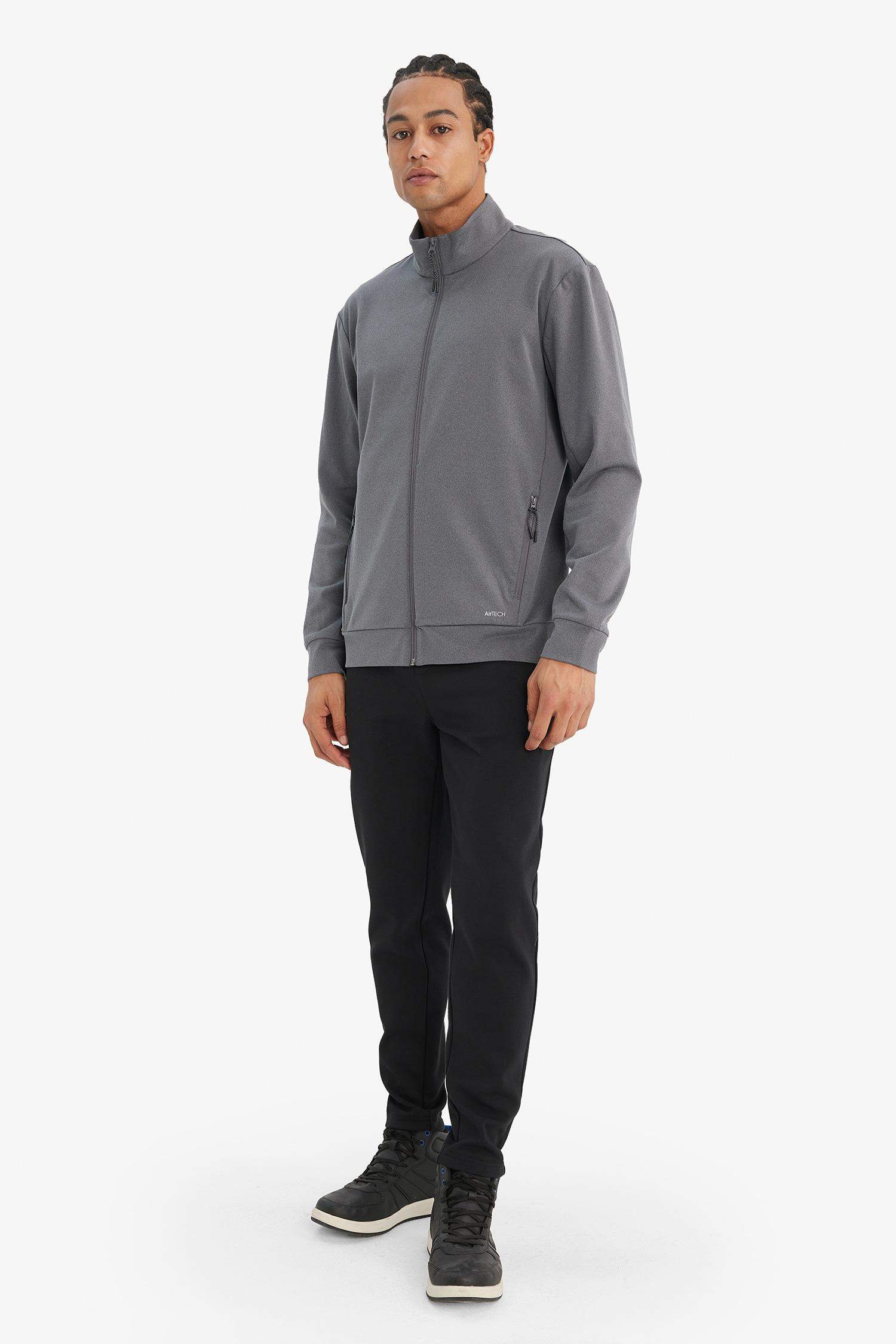 Standard Fit High Neck Cardigan