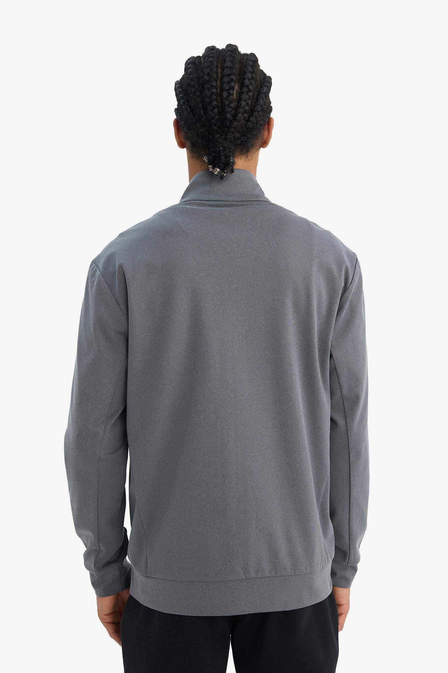 Standard Fit High Neck Cardigan