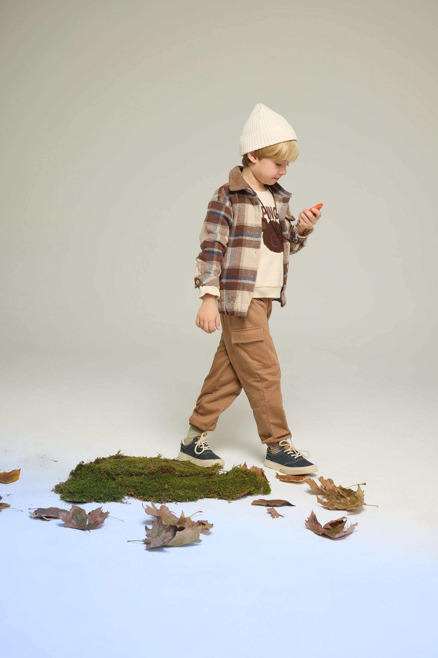 Baby Boy Elastic Waist Cargo Sweatpants