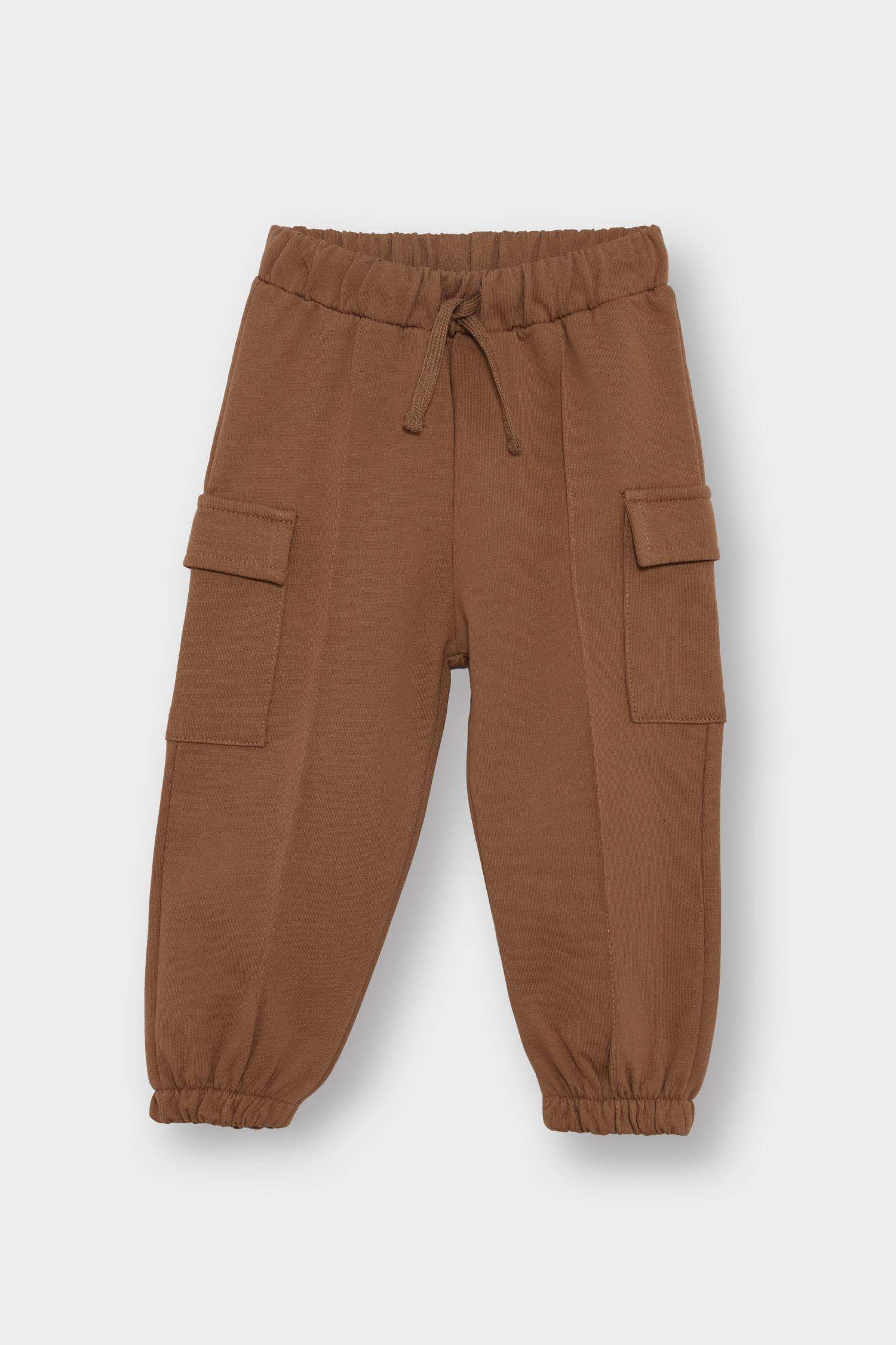 Baby Boy Elastic Waist Cargo Sweatpants