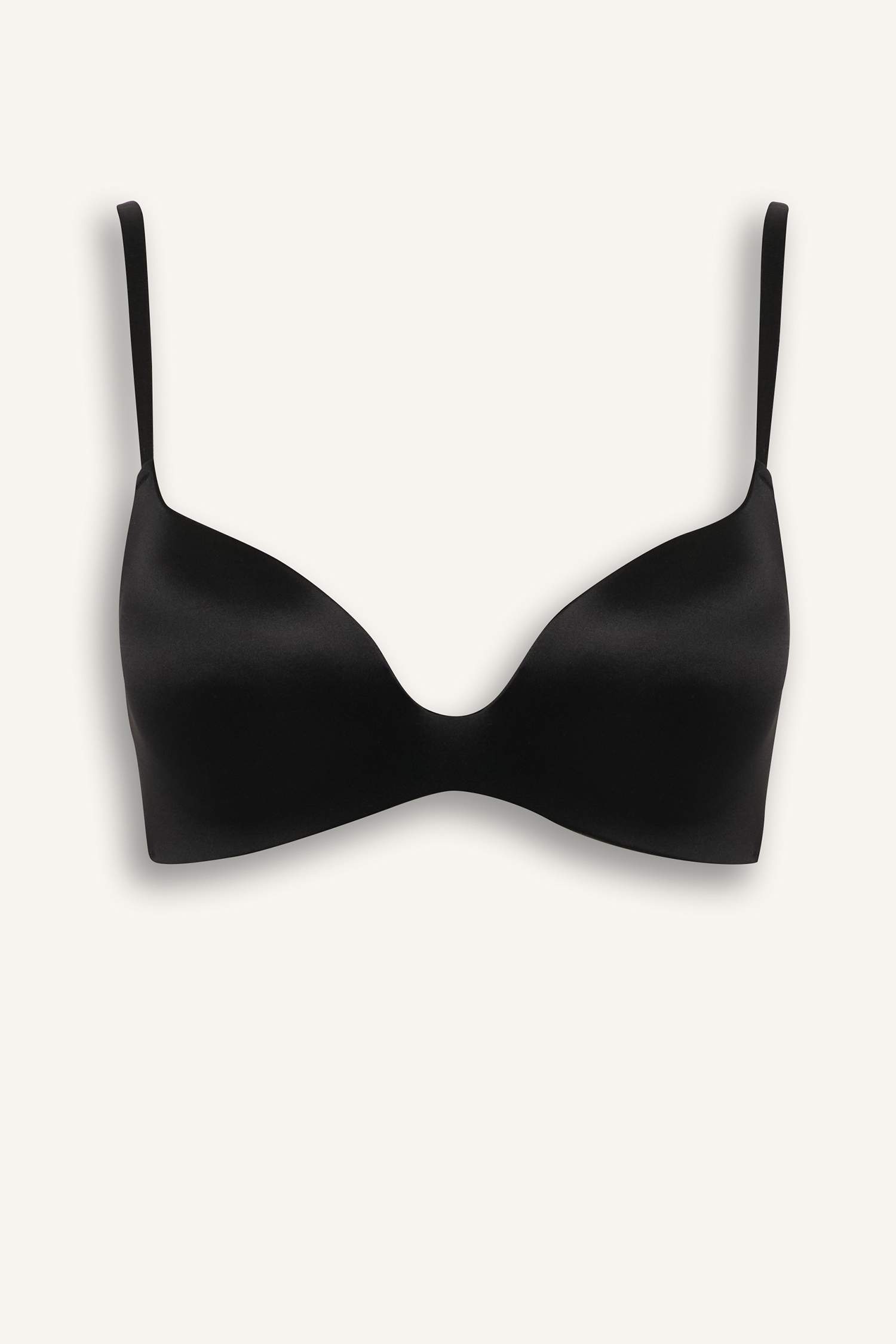 Saten Kaplı Yarım Dolgulu Balensiz Tişört Bra-Fall in Love