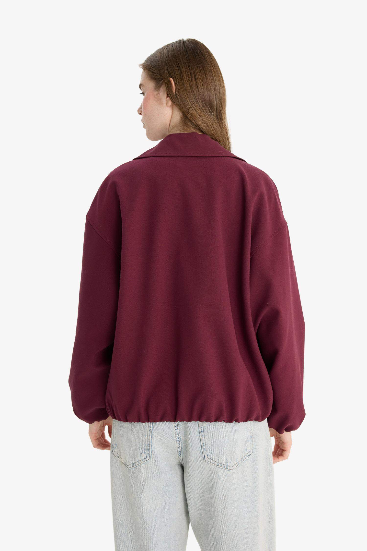 Tafta Fermuarlı Ceket