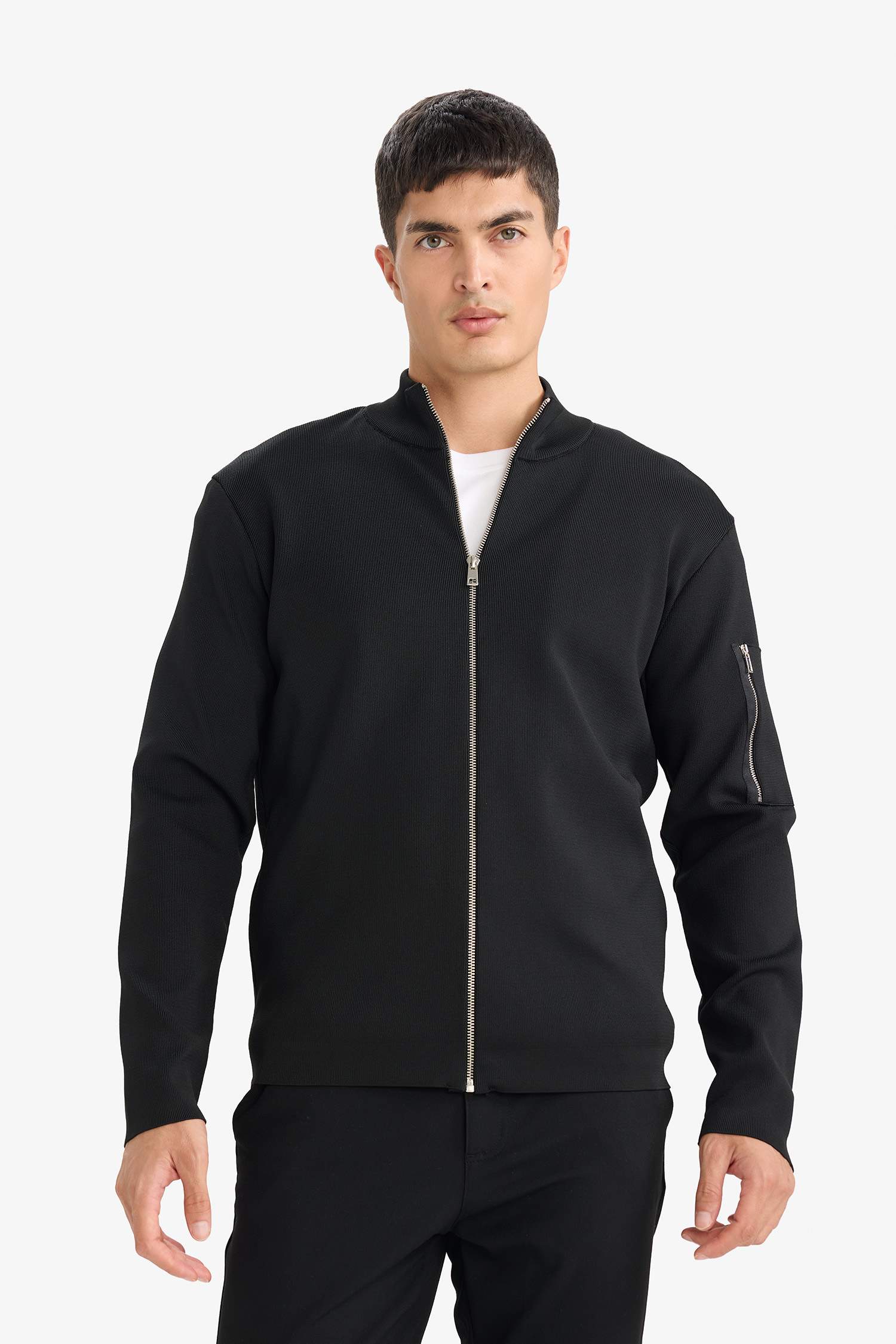 Standart Fit Balıkçı Yaka Triko Hırka